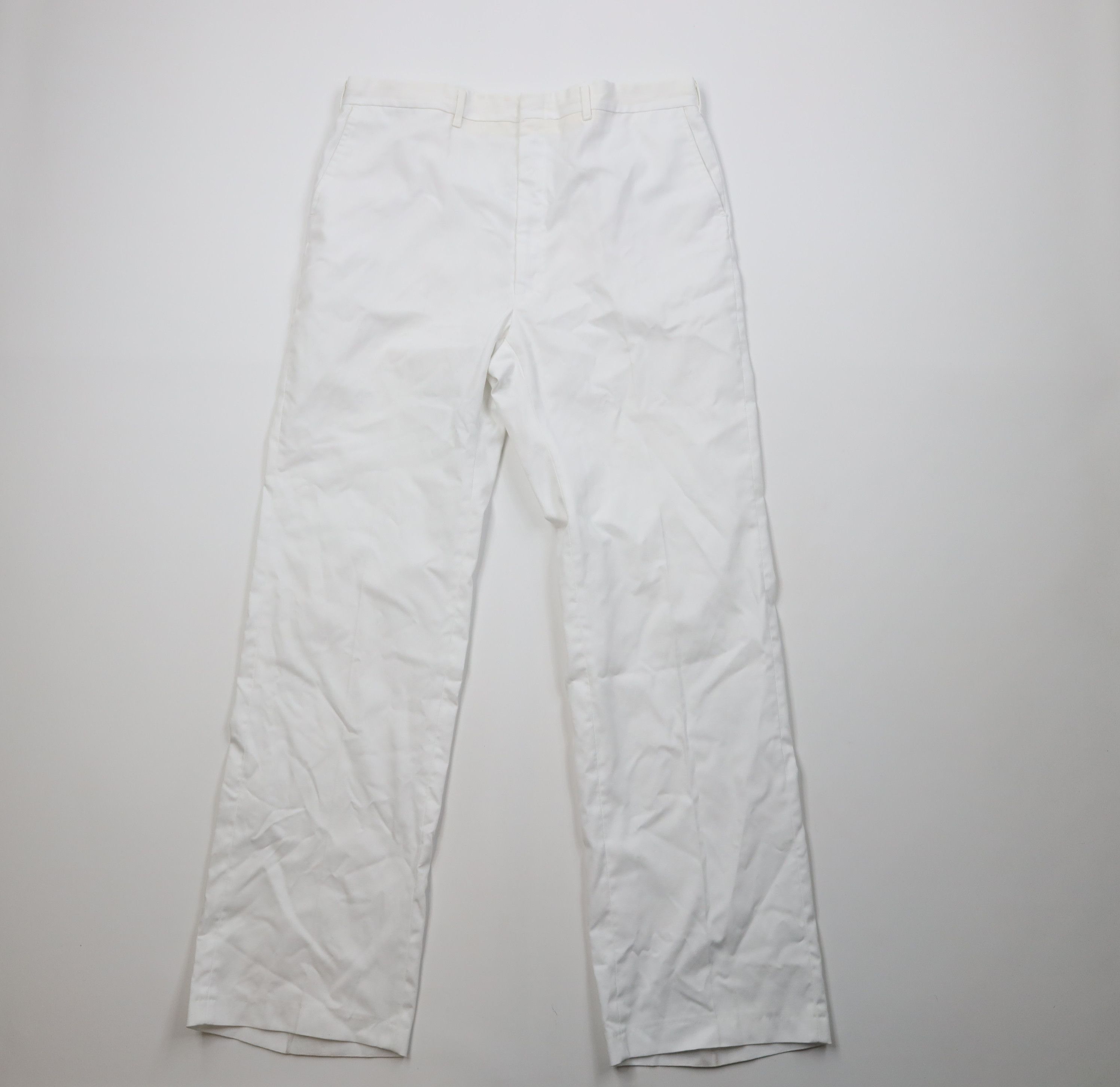 Vintage Vintage 70s Streetwear Bell Bottoms Chino Pants White USA Size US 36 / EU 52 - 1 Thumbnail