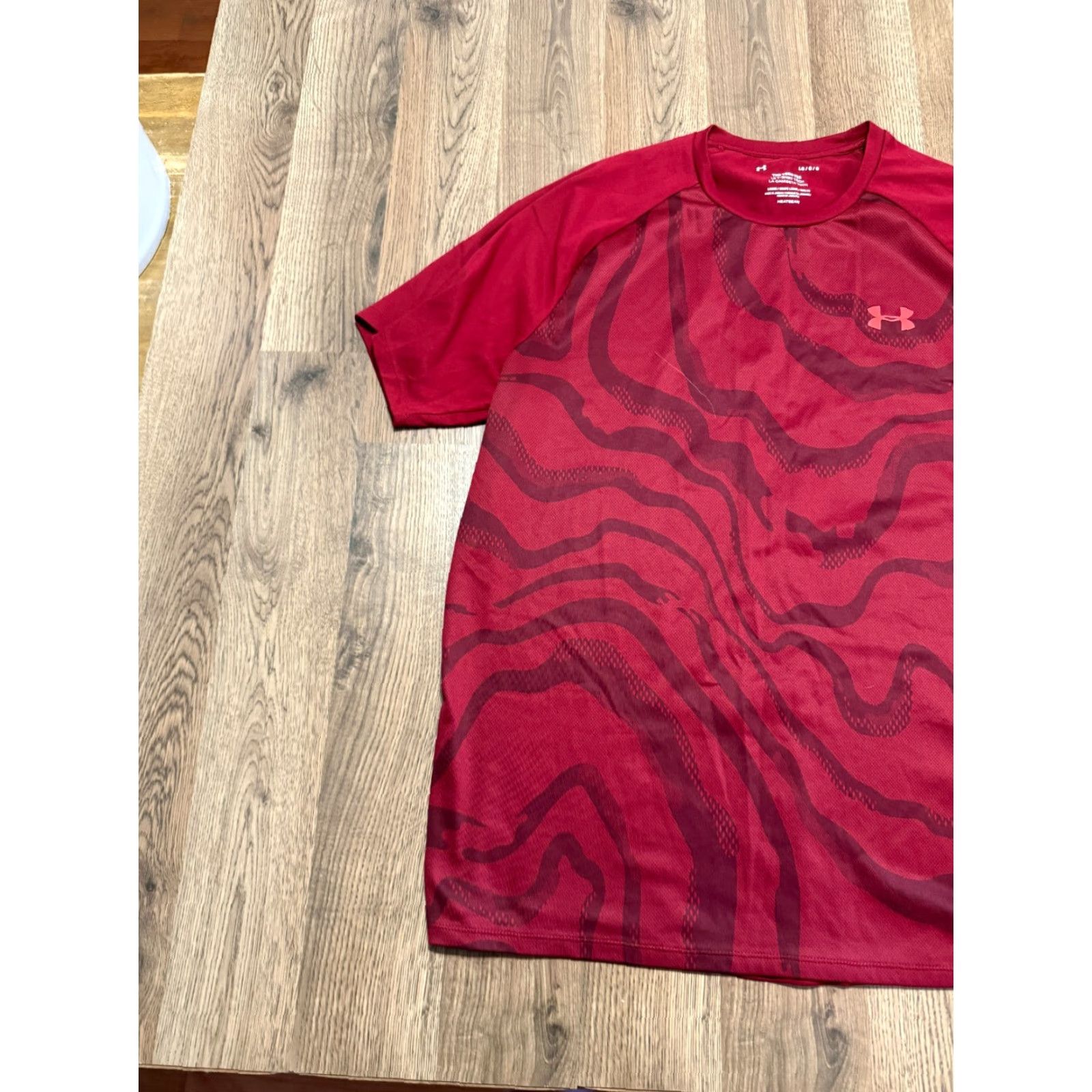 Under Armour Under Armour Shirts Men's Large Red Activewear Short Sleeve Crew Neck T-Shirt Sports Men Ready for Fall Spring Summer Size US L / EU 52-54 / 3 - 4 Thumbnail