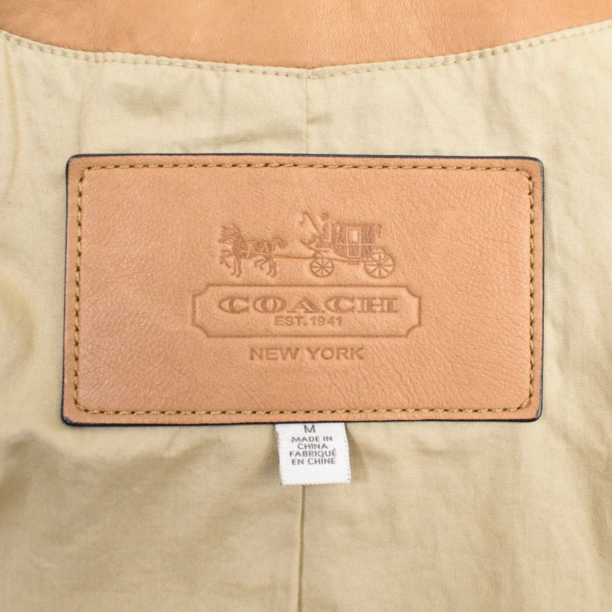 Coach Coach Leather Zip Moto Bomber Jacket Size M / US 6-8 / IT 42-44 - 3 Thumbnail