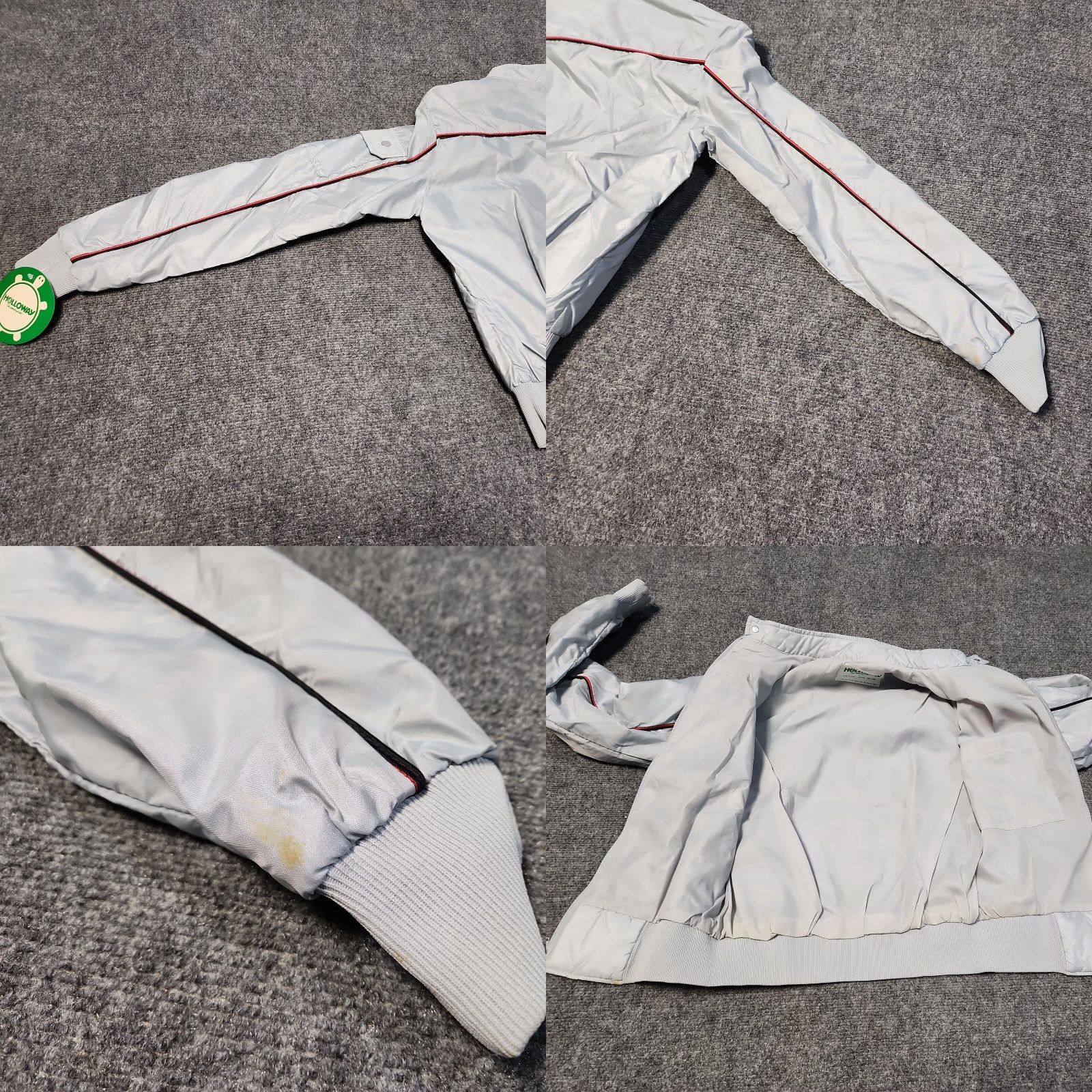 Vintage VINTAGE Holloway Windbreaker Jacket Nylon 1990s Gray Men Small XS? - Note: Original title says Small, use Size: S Size US S / EU 44-46 / 1 - 10 Thumbnail