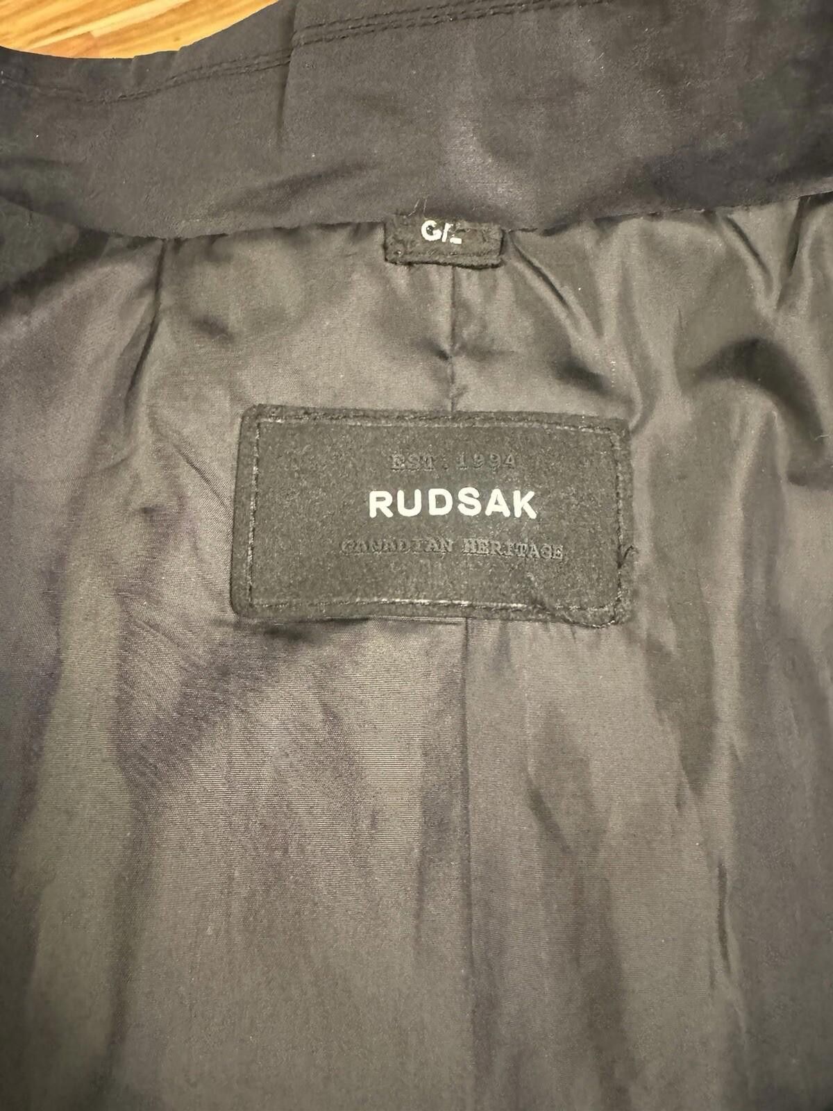 Rudsak RUDSAK Mens Black Trench Coat Waterproof SzL/M Size US L / EU 52-54 / 3 - 9 Thumbnail