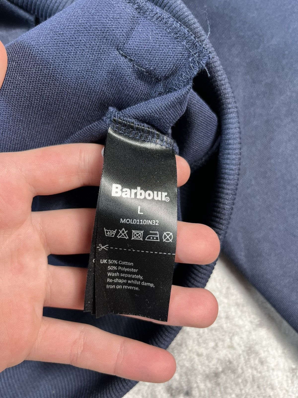 Barbour Barbour International Track Jacket Navy Logo Zip L Size US L / EU 52-54 / 3 - 5 Thumbnail