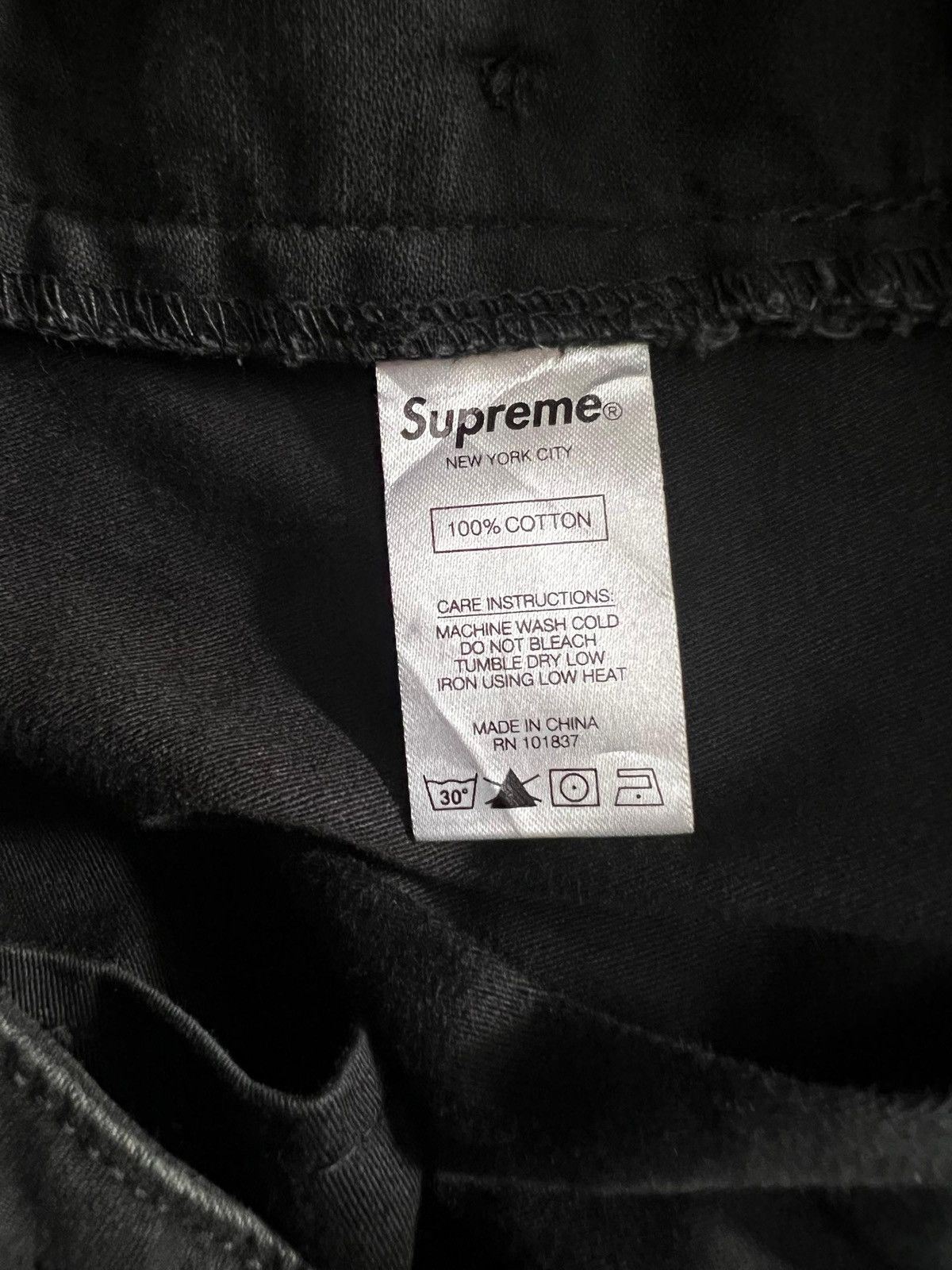 Supreme Authentic🔥Supreme Cargo Pants *BLACK* Drawstring Leg Size US 32 / EU 48 - 12 Thumbnail
