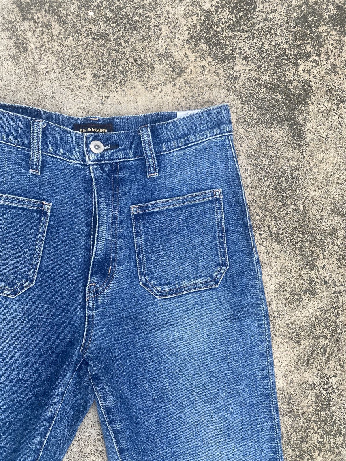 Japanese Brand Flare Jeans Rag Machine Bust Pant Bootcut Size US 27 - 9 Thumbnail