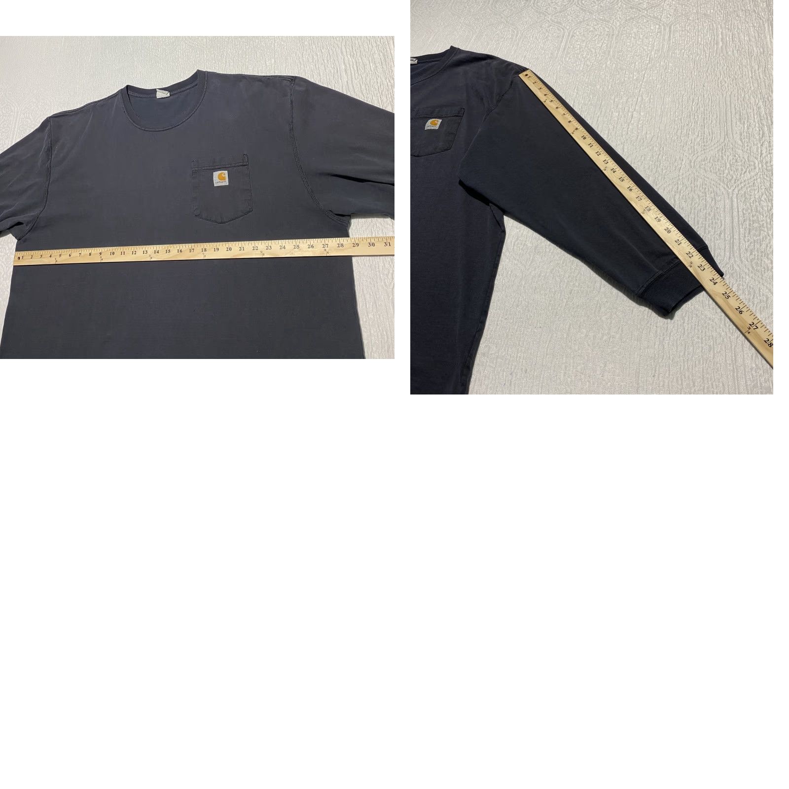 Carhartt VINTAGE Carhartt Shirt Mens 2XL Black Long Sleeve Pocket Workwear Heavyweight Cotton Size US XXL / EU 58 / 5 - 8 Thumbnail