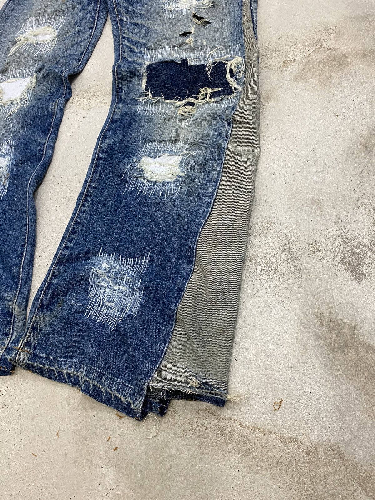 If Six Was Nine × Kapital × Levi's Vintage Flare Levis 502 Wide Legs Distressed Undercover Size US 34 / EU 50 - 5 Thumbnail