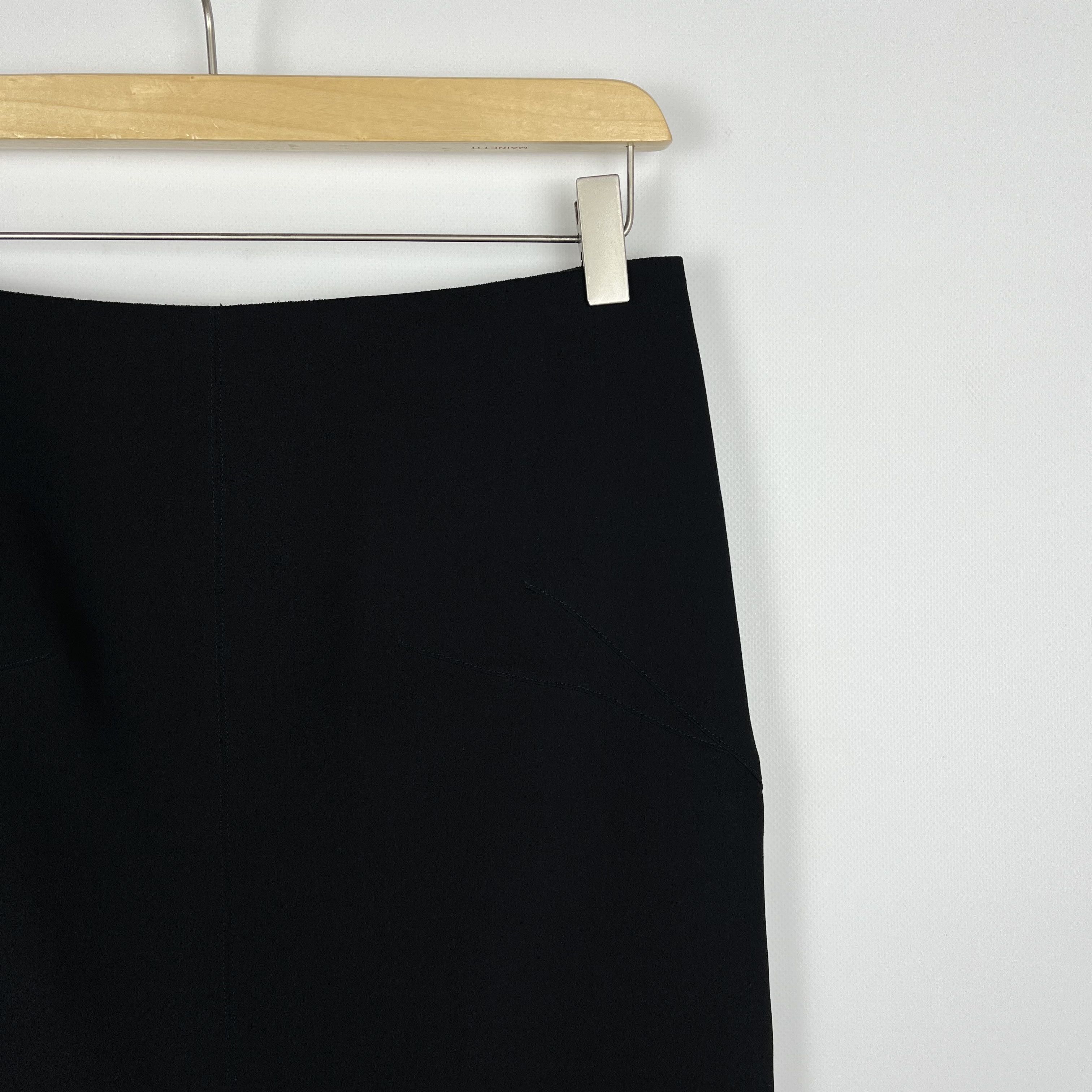 Maison Margiela Maison Margiela Line 1 Avant-Garde Back Zip Black Midi Skirt Size 28" / US 6 / IT 42 - 2 Thumbnail