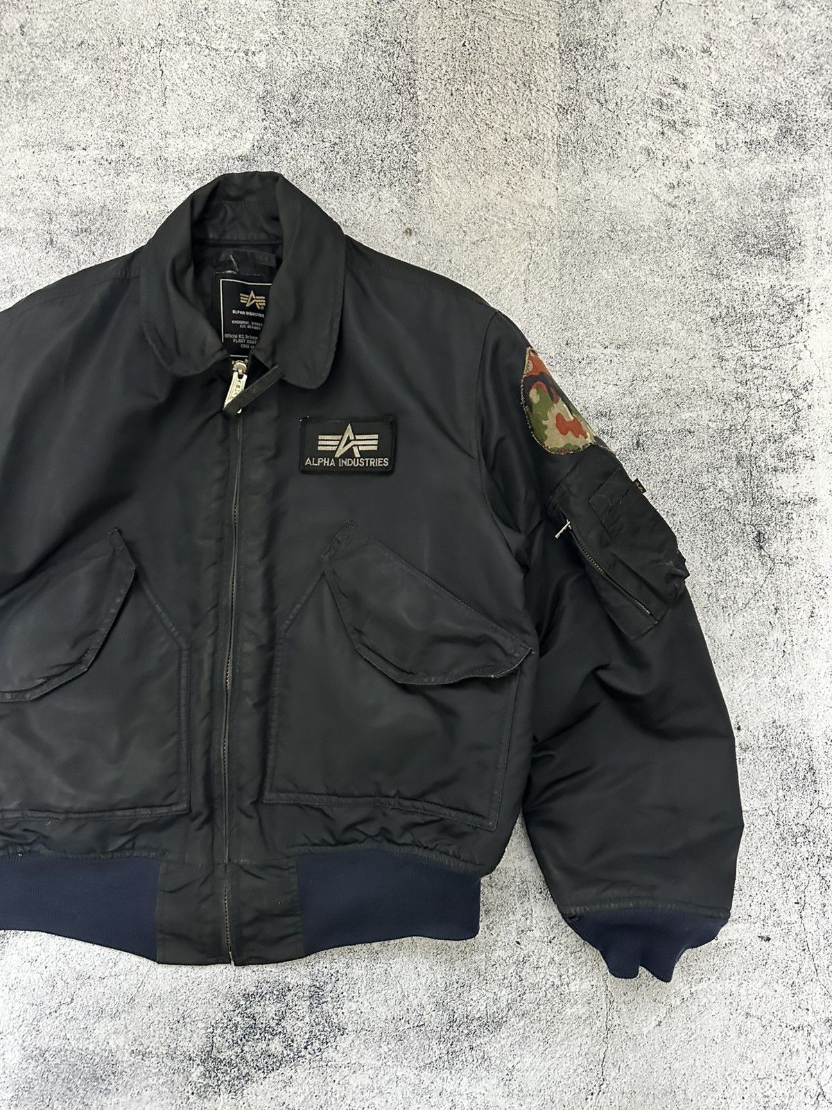 Alpha Industries Vintage 90's Alpha Industries US Military Bomber Jacket Fit Size US M / EU 48-50 / 2 - 3 Thumbnail