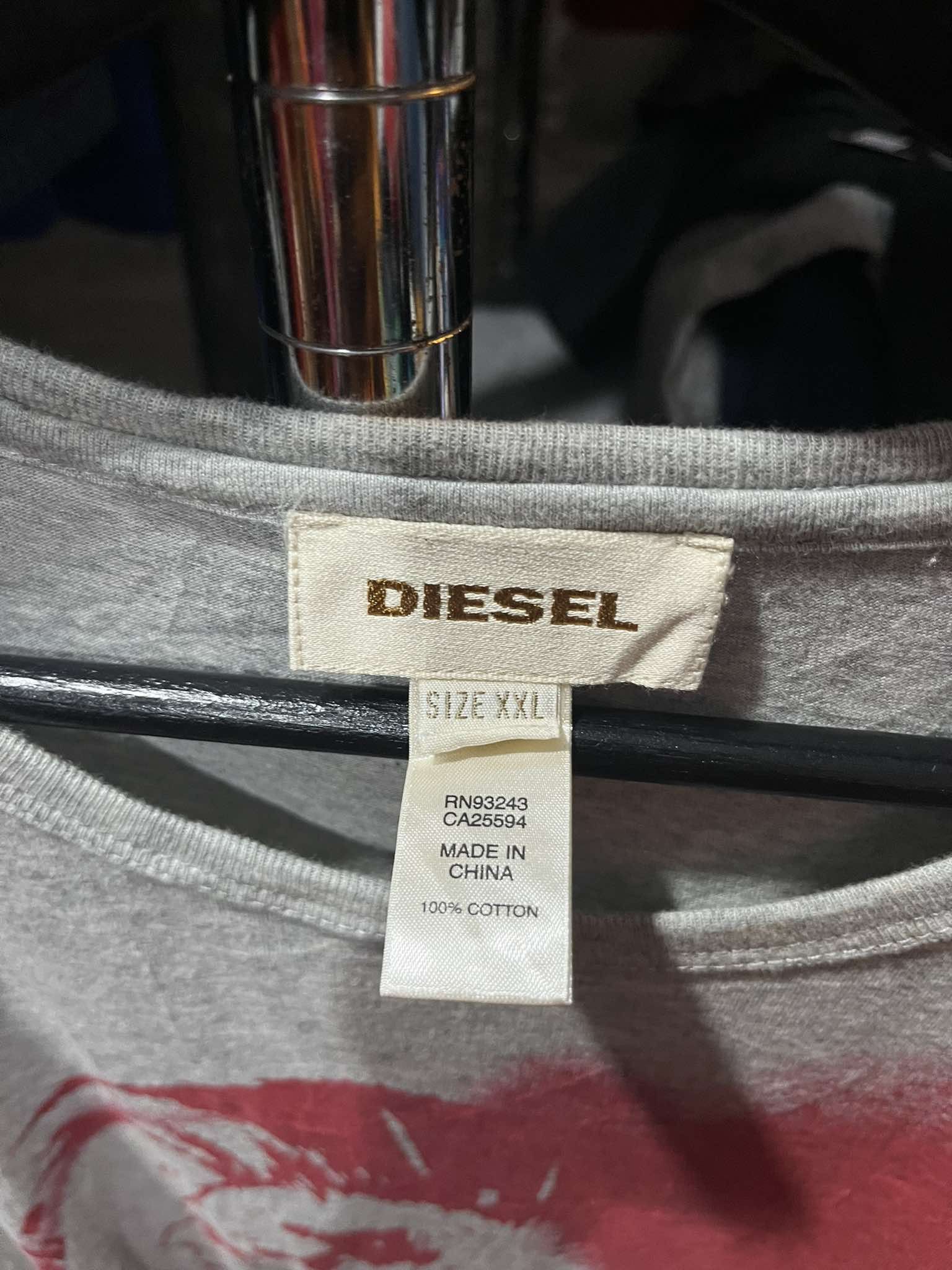 Diesel Diesel Only The Brave Tee Big Logo Y2K Size US XXL / EU 58 / 5 - 3 Thumbnail