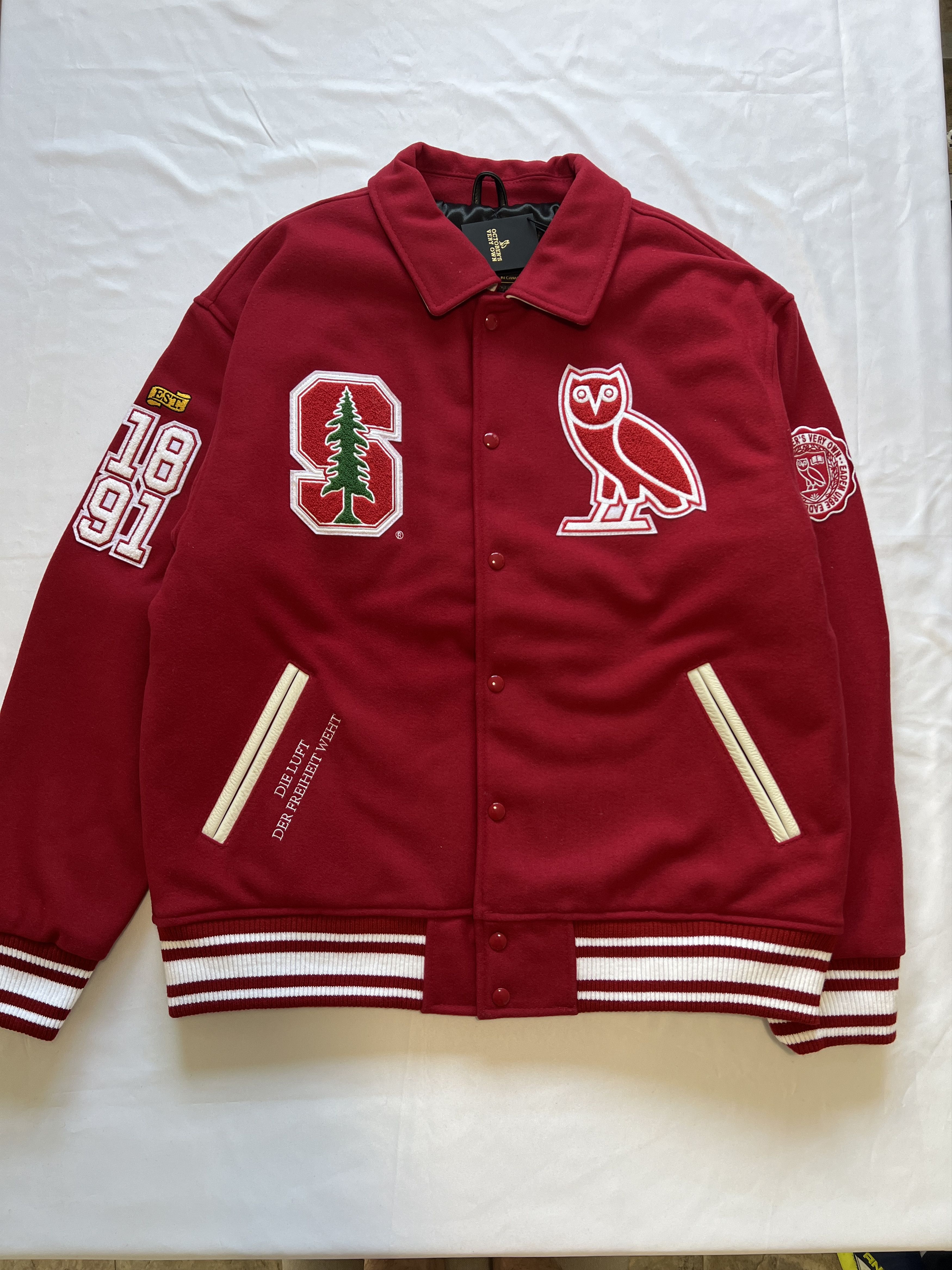 Drake OVO STANFORD UNIVERSITY CALIFORNIA CAMPUS VARSITY JACKET Size US XXL / EU 58 / 5 - 12 Thumbnail