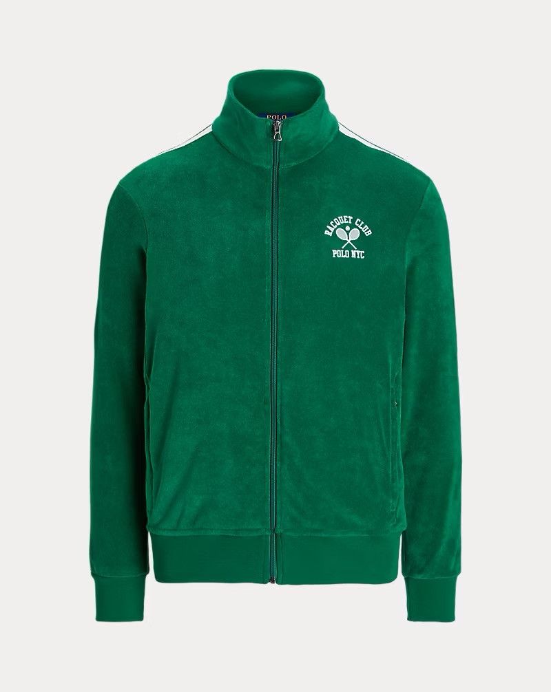 Polo Ralph Lauren Polo Ralph Lauren Embroidered Terry Track Jacket Green Large Size US L / EU 52-54 / 3 - 5 Thumbnail