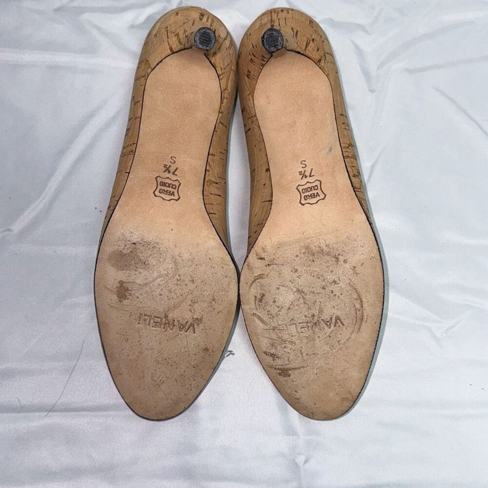 VANELI VanEli Cork Round Toe Court Heels | Sz 7.5 Size US 7.5 / IT 37.5 - 8 Thumbnail