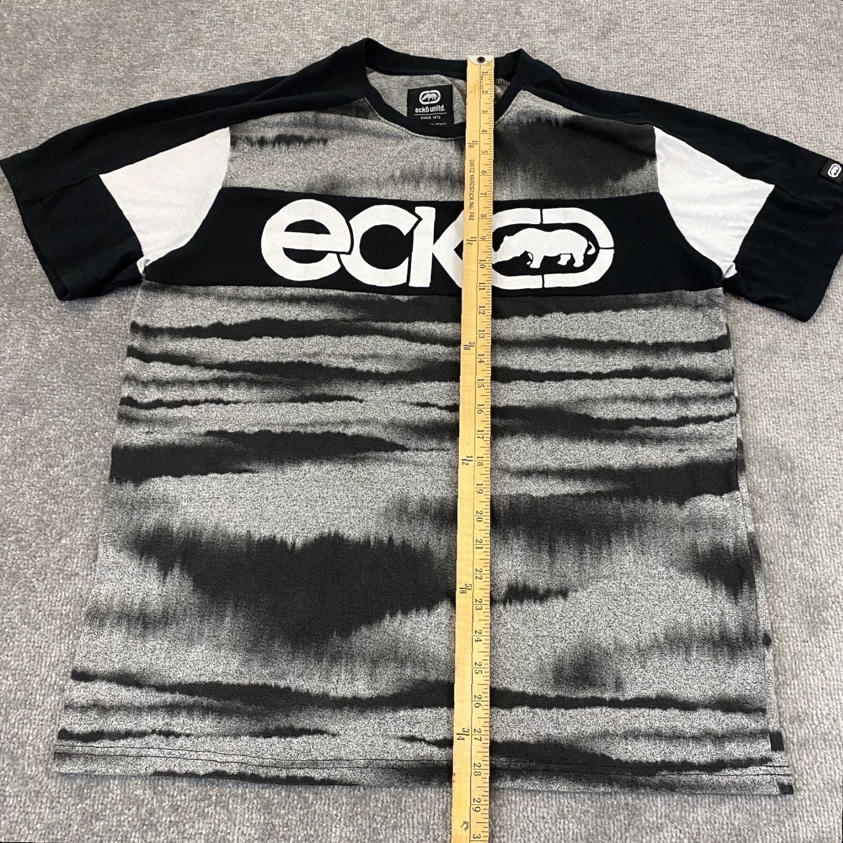 Ecko Unltd. VINTAGE ECKO UNLTD Shirt Mens L Gray Black Logo Graphic T Spellout Skater Grunge Y2K Size US L / EU 52-54 / 3 - 6 Thumbnail