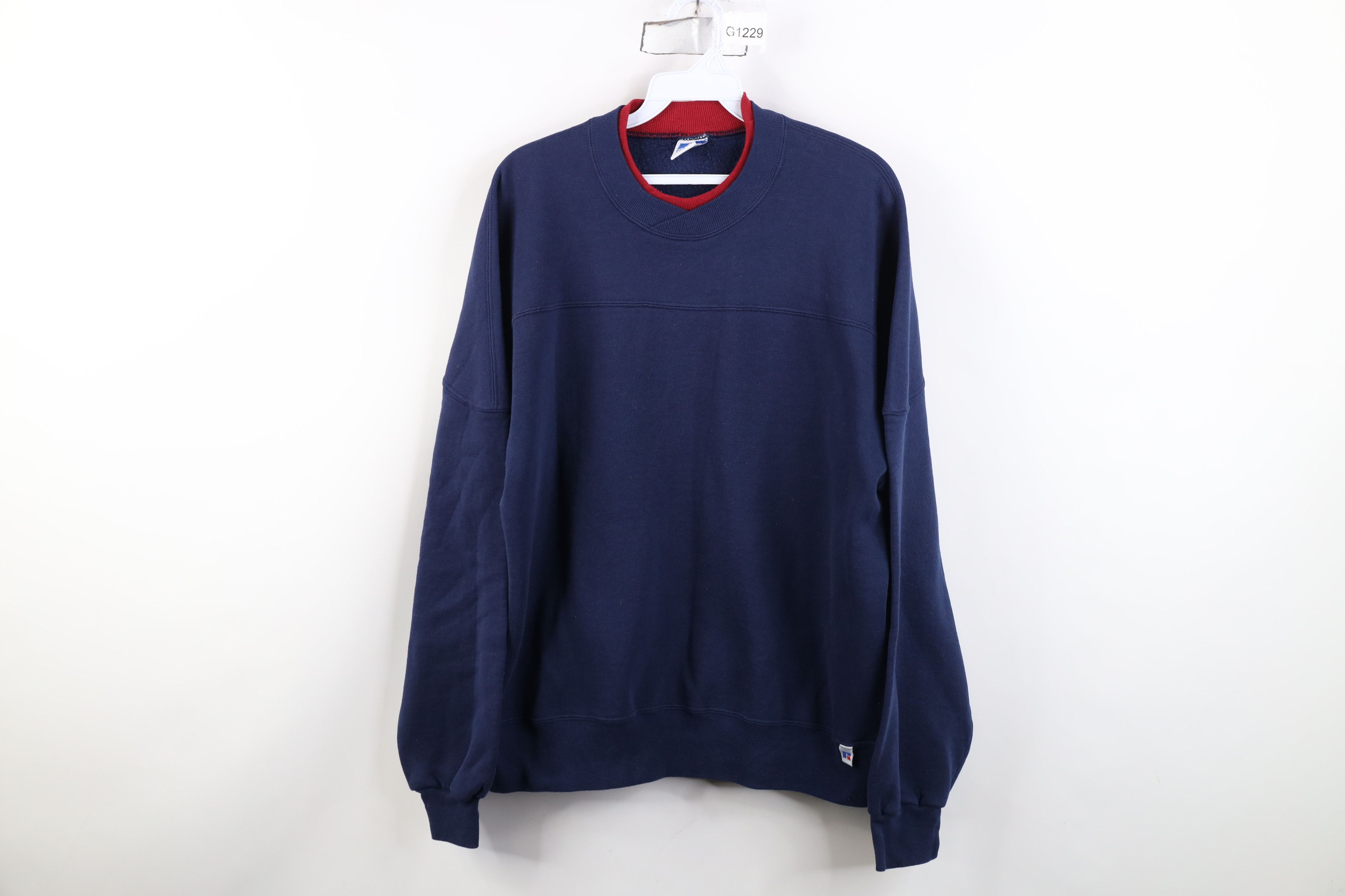 Russell Athletic Vintage 90s Russell Athletic Football Jersey Sweatshirt USA Size US L / EU 52-54 / 3 - 1 Thumbnail