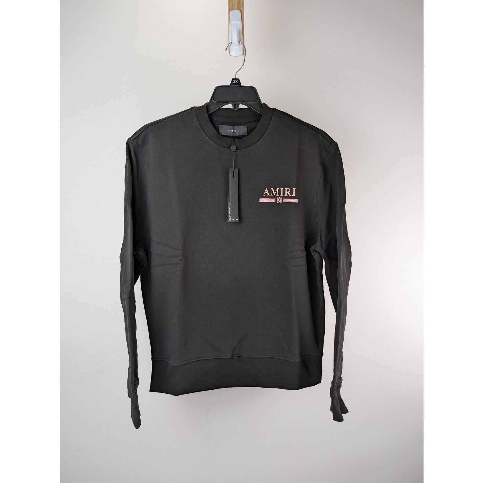 Amiri o1rshd1 MA Watercolor Bar Crewneck Sweatshirt in Black M Size US M / EU 48-50 / 2 - 3 Thumbnail
