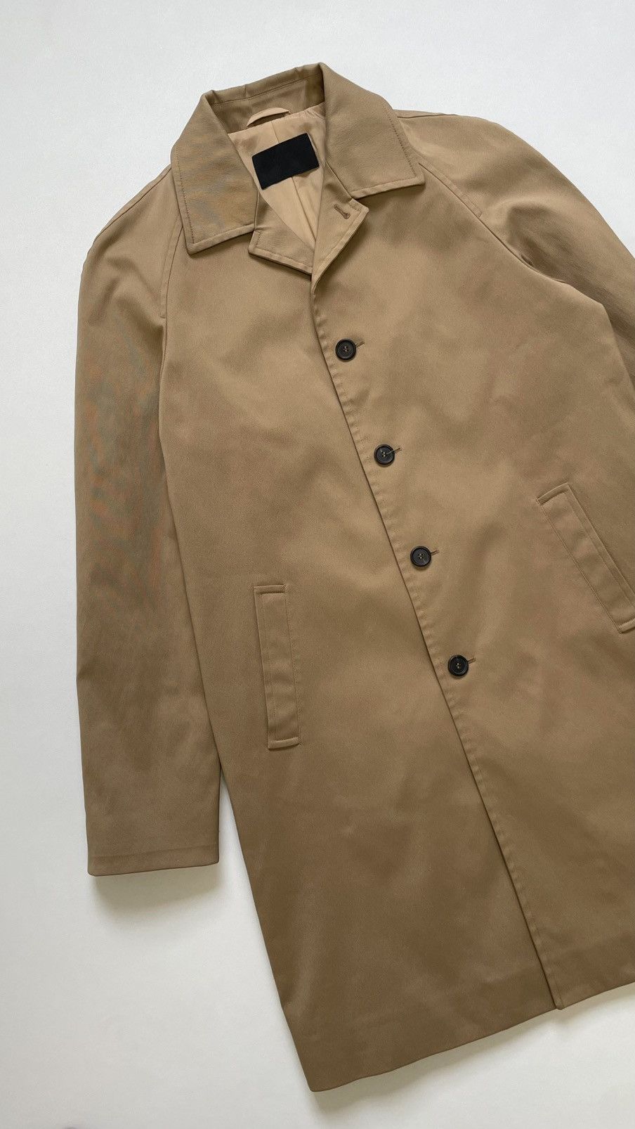 Prada Mid 2000s Tan Nylon Mac Jacket Size US L / EU 52-54 / 3 - 3 Thumbnail