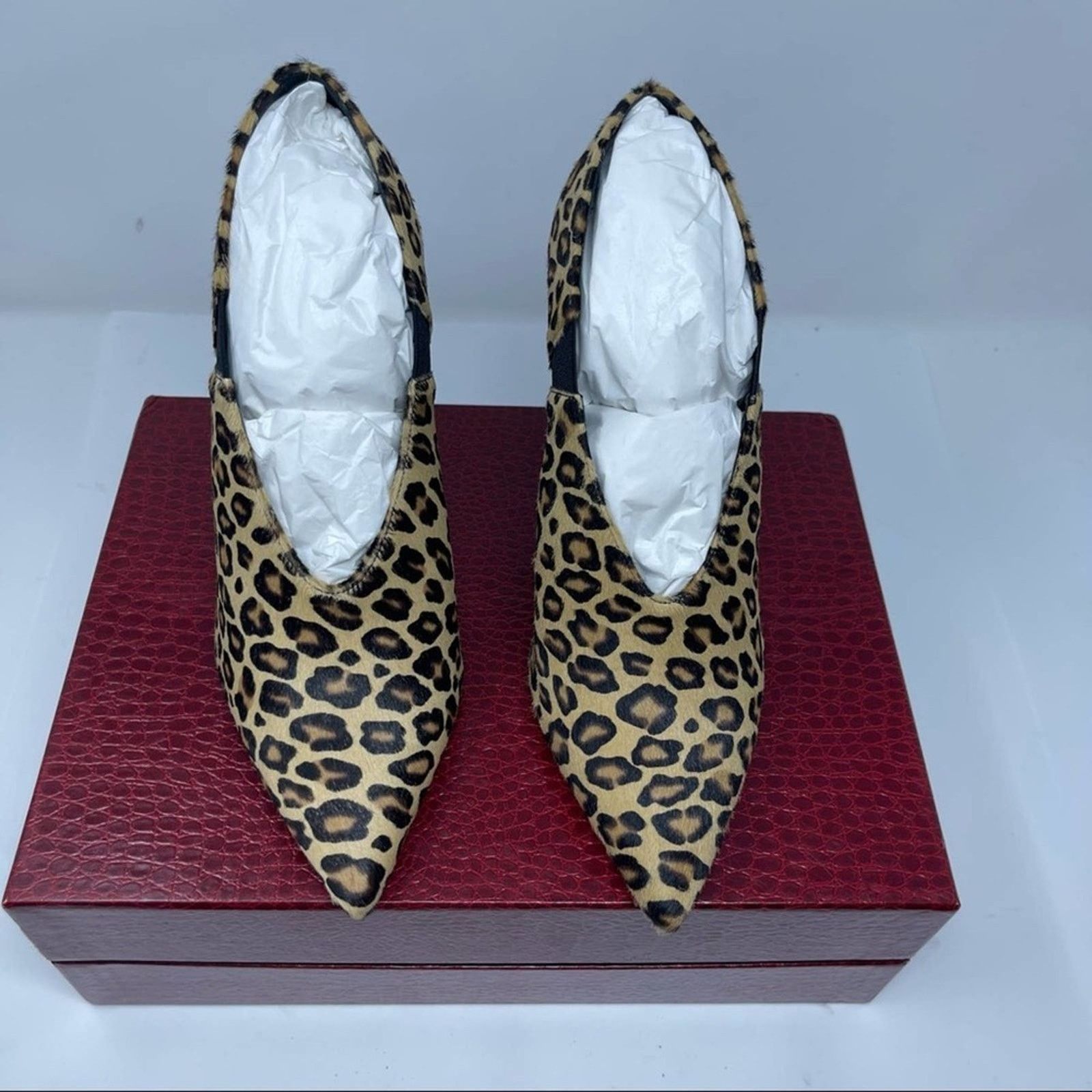 Tamara Mellon NWT Tamara Mellon League 105 Leopard Haircalf Booties 38.5 Size US 8.5 / IT 38.5 - 7 Thumbnail