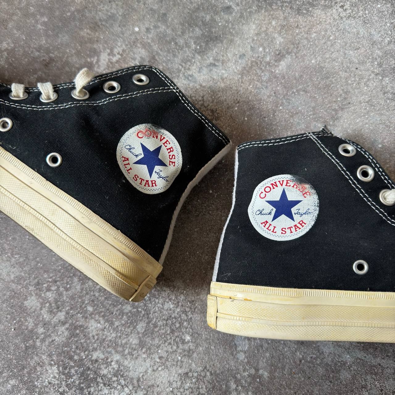 Comme des Garcons × Comme des Garcons PLAY × Converse Comme des Garcons x Converse All Stars Vintage Sneakers Size US 9.5 / IT 39.5 - 8 Thumbnail