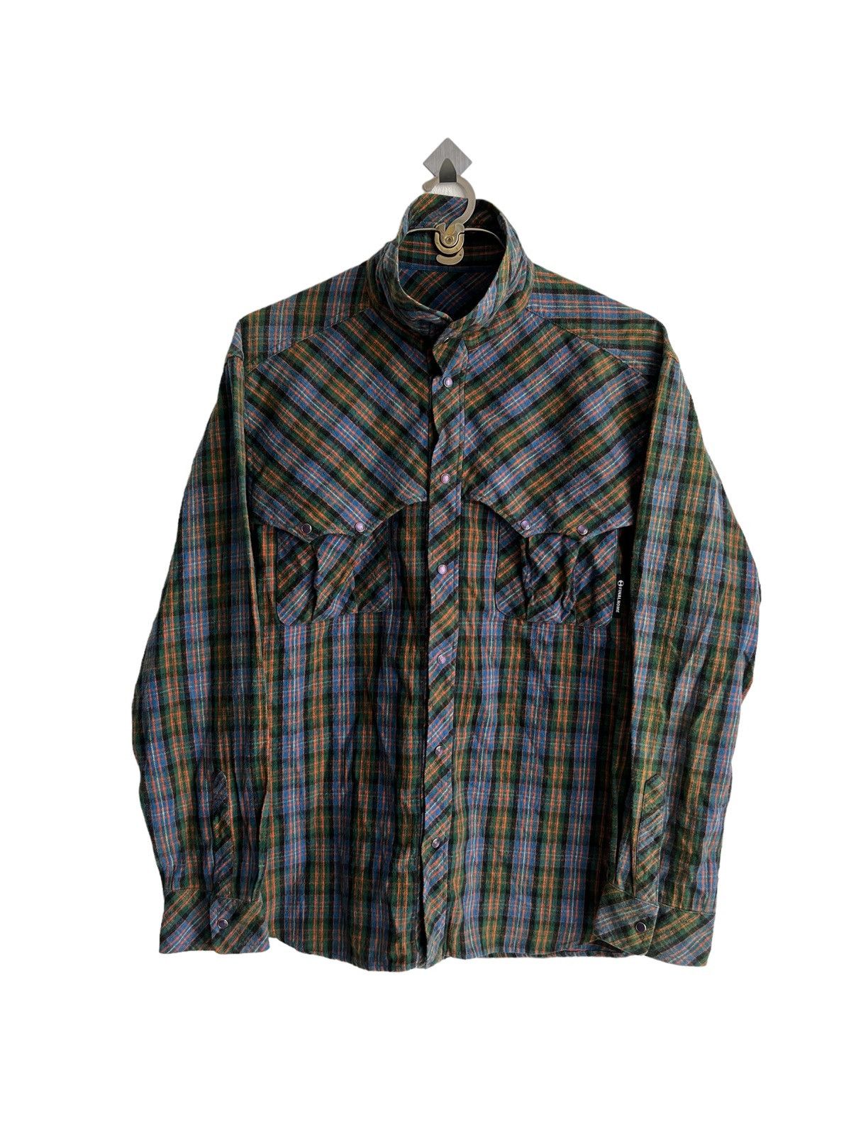 Final Home Final Home Kosuke Tsumura Psychedelics Plaid Flannel Shirt Size US M / EU 48-50 / 2 - 2 Thumbnail