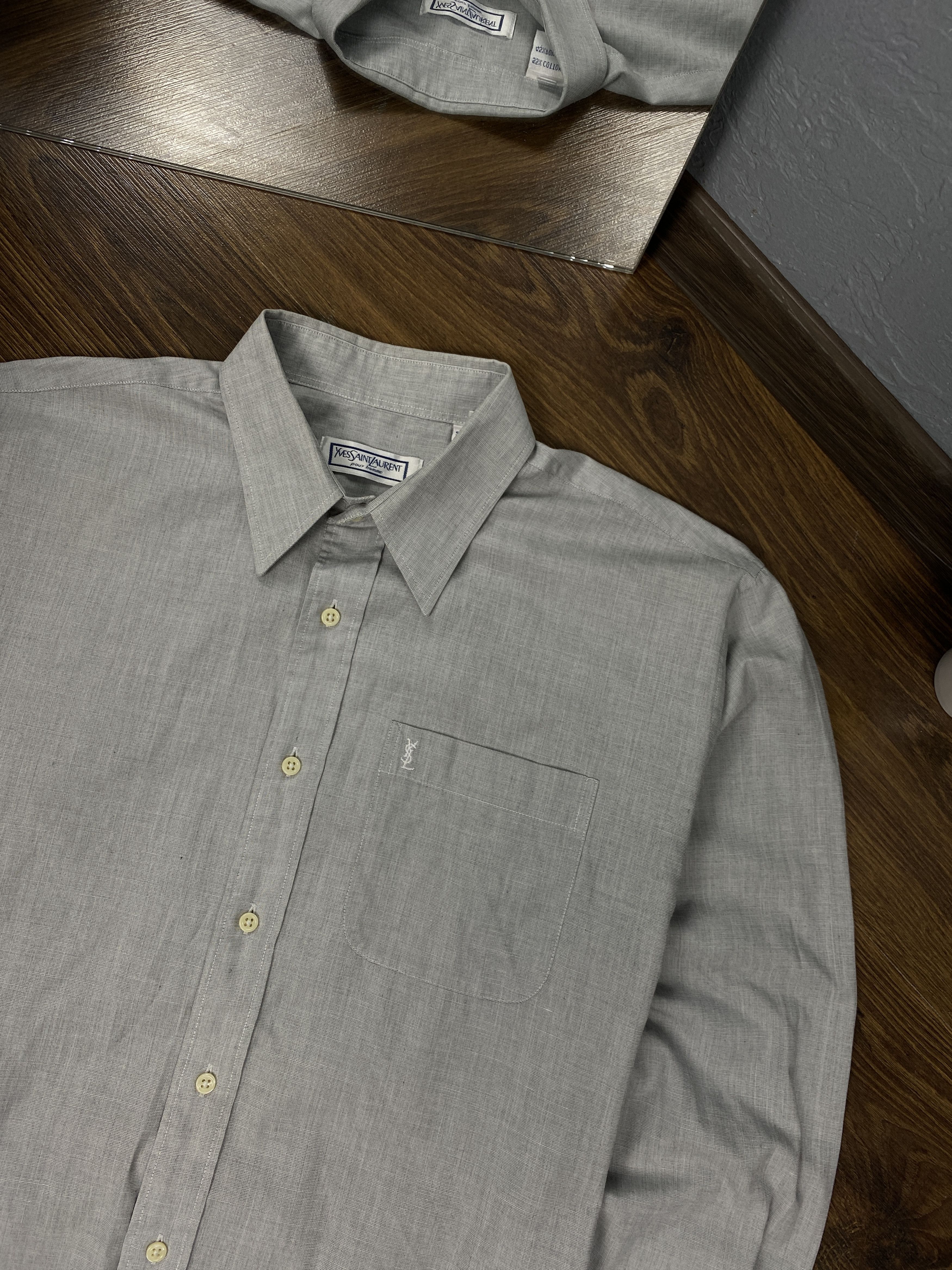 Yves Saint Laurent Yves Saint Laurent vintage YSL long sleeve shirt Size US L / EU 52-54 / 3 - 2 Thumbnail