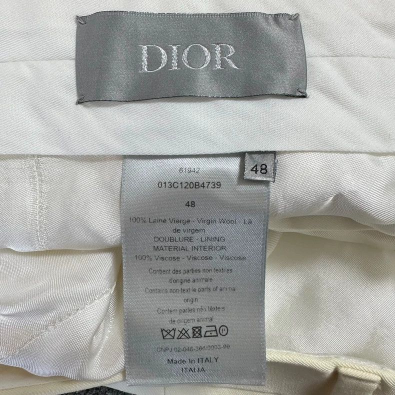 Dior Dior Milky white asymmetrical satin lapel suit Size 48R - 8 Thumbnail