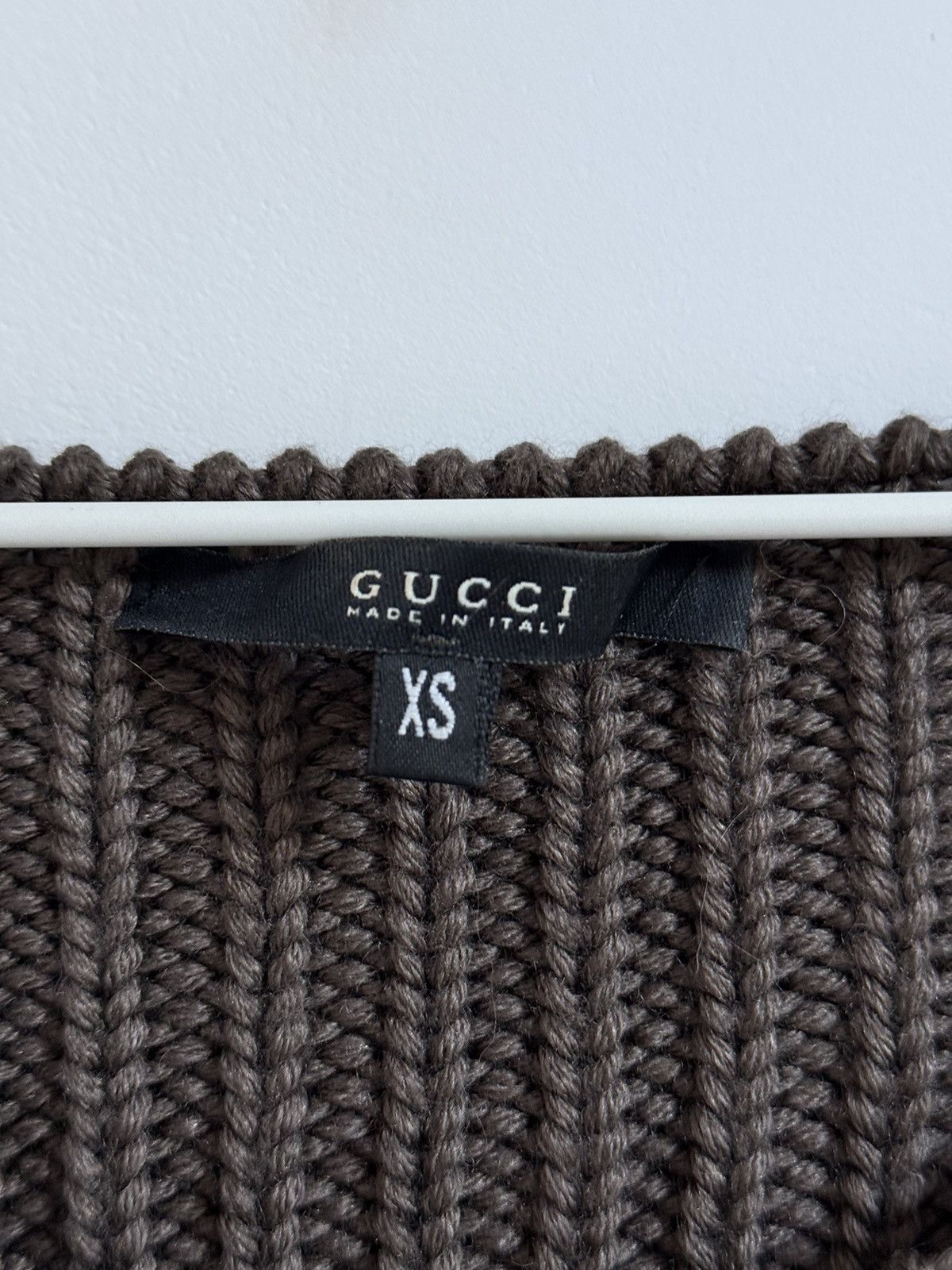 Gucci × Tom Ford × Vintage Gucci Tom Ford Era F/W 2003 Chunky Cropped Knit Straps Size XS / US 0-2 / IT 36-38 - 6 Thumbnail