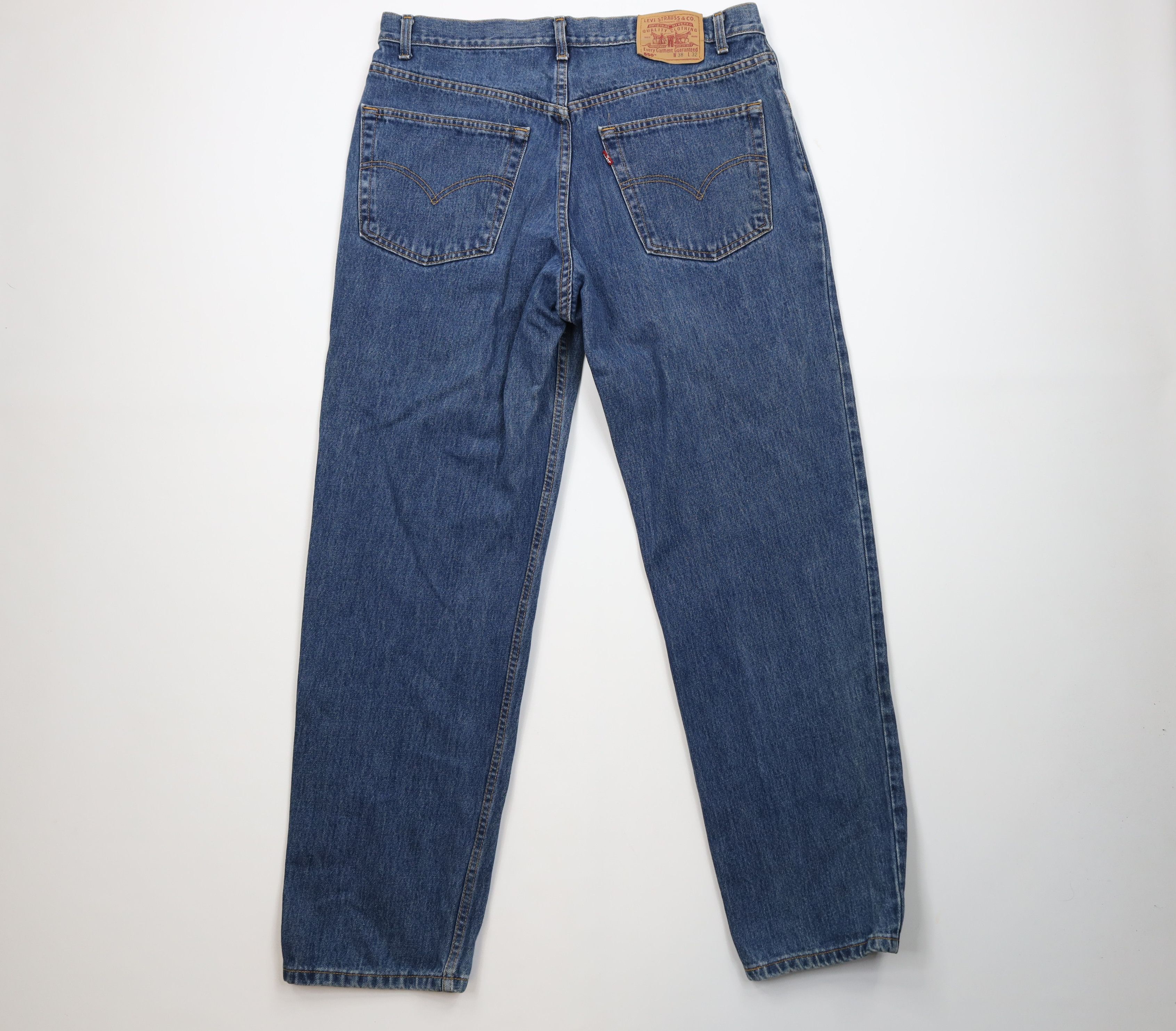 Levi's Vintage Y2K 2002 Levis 550 Relaxed Fit Denim Jeans Blue Size US 38 / EU 54 - 10 Thumbnail