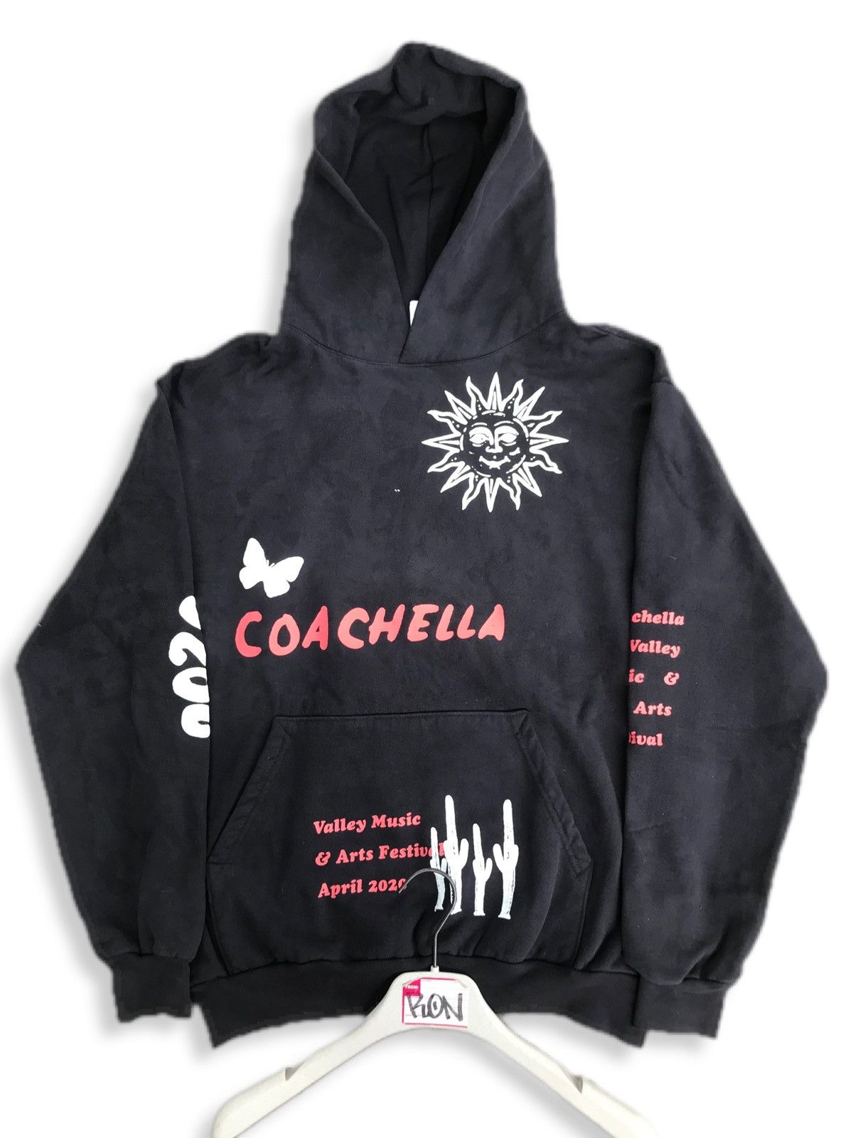 image of Coachella 2020 Hoodie in Black, Men's (Size Large)