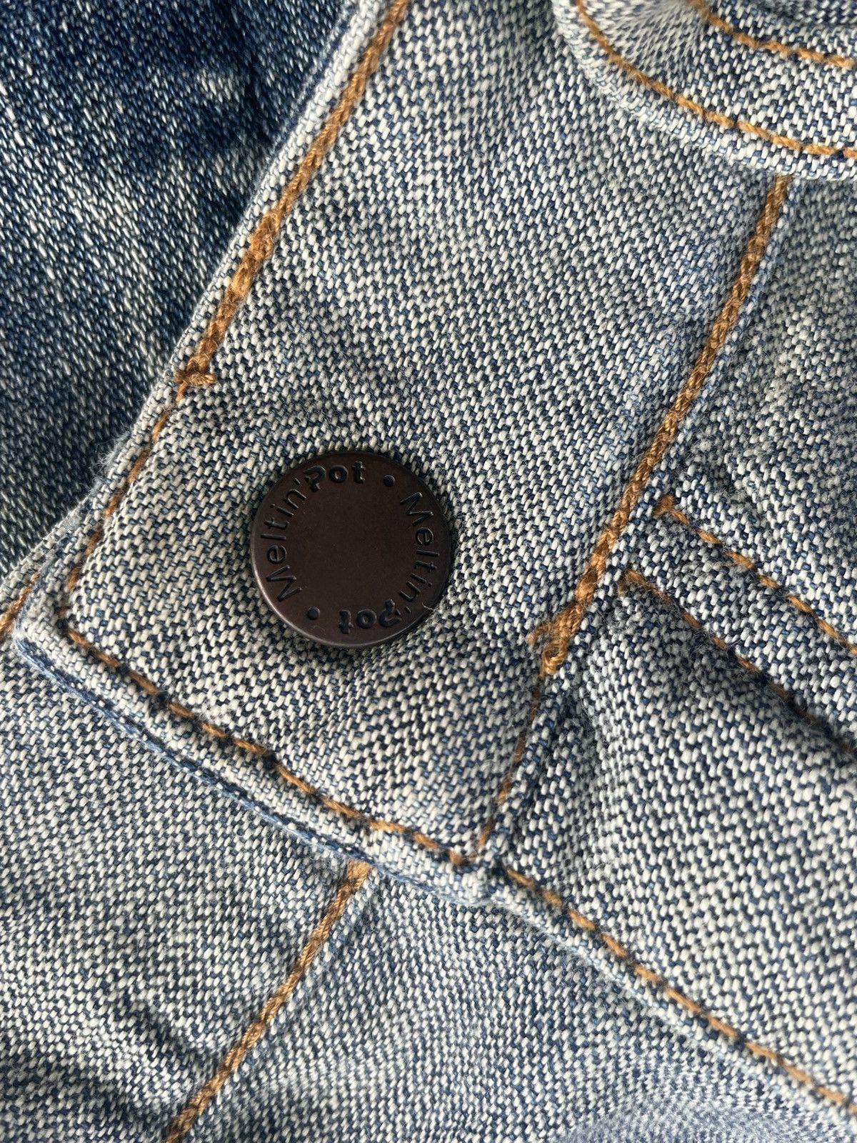 Japanese Brand Melting Pot Reverseable Denim Size US 34 / EU 50 - 15 Thumbnail