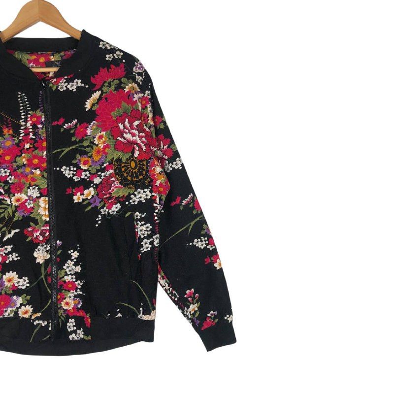 Japanese Brand × Vintage Vintage Mymstorm Floral Zipper Jacket Size M / US 6-8 / IT 42-44 - 4 Thumbnail