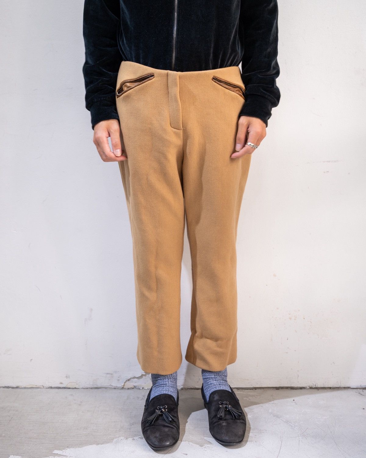 Prada Prada FW2000 technical motorbike wool cropped runway pant Size US 30 / EU 46 - 9 Thumbnail