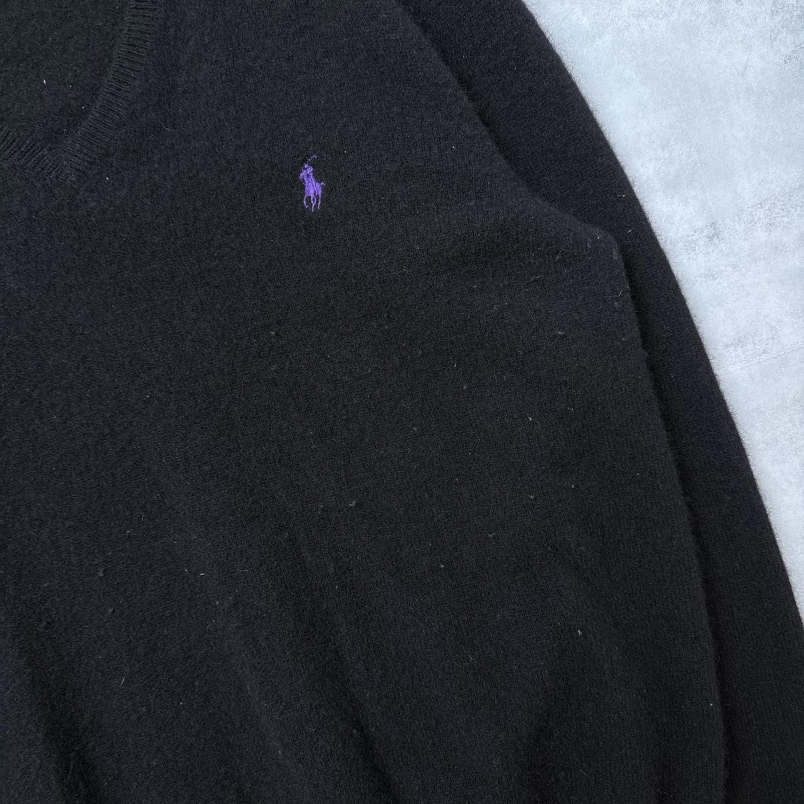 Polo Ralph Lauren Y2K Polo Ralph Lauren Lambs Wool V Neck Sweater Size US XL / EU 56 / 4 - 4 Thumbnail