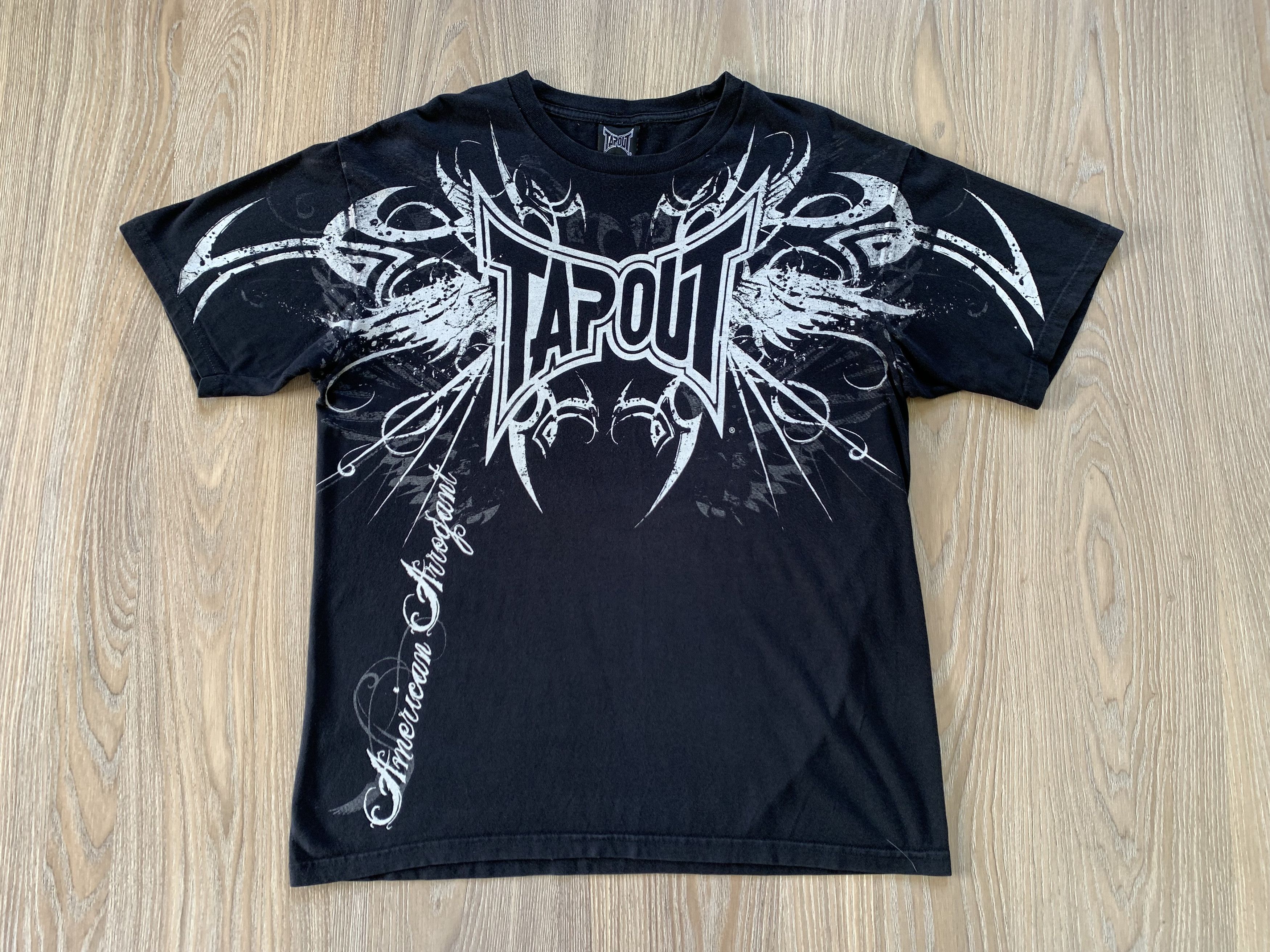 Tapout × Vintage Rare Tapout Vintage Overprint T Shirt Size US L / EU 52-54 / 3 - 2 Thumbnail