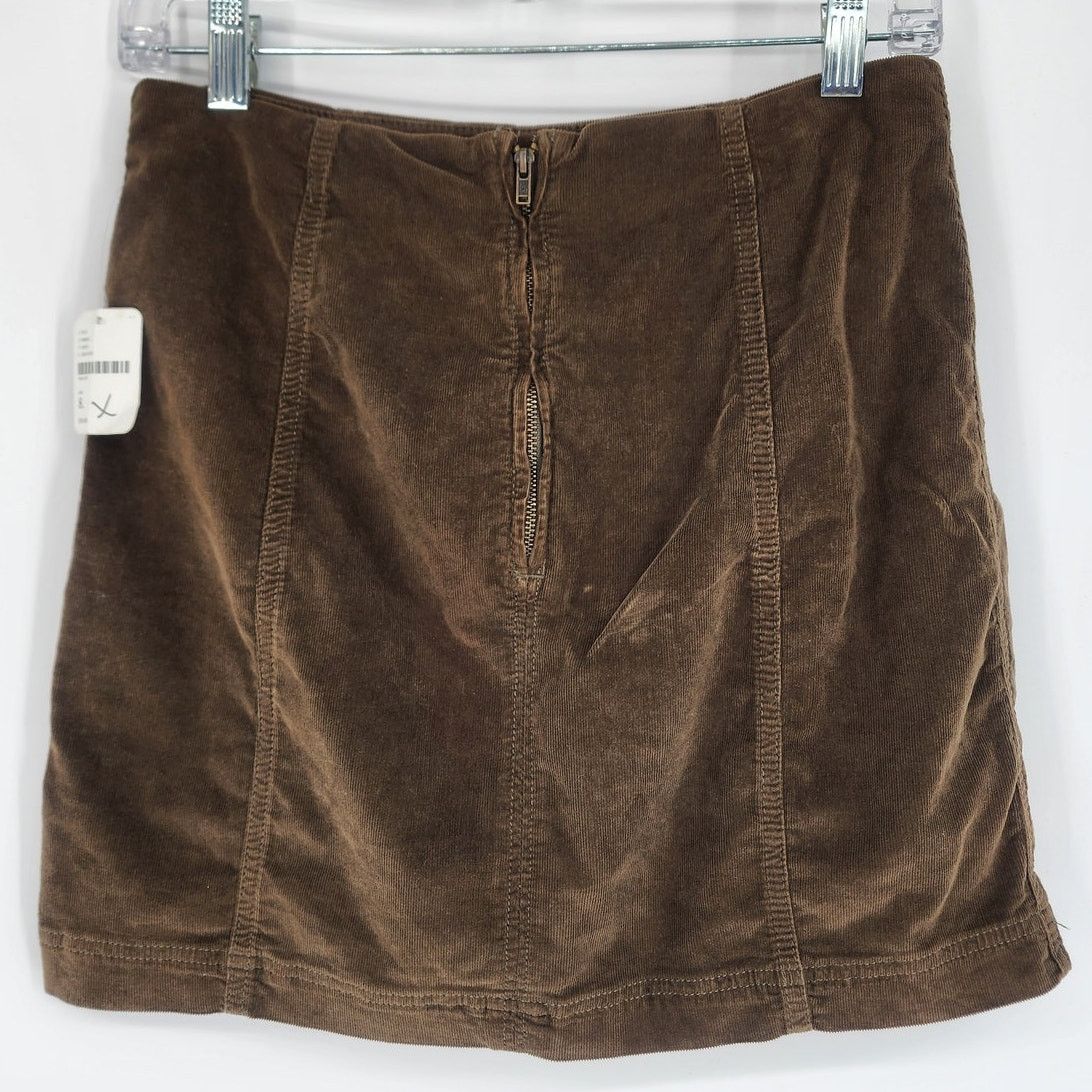 Free People Free People Corduroy Mini Skirt Moss Green Women's Size 8 Size 30" / US 8 / IT 44 - 3 Thumbnail