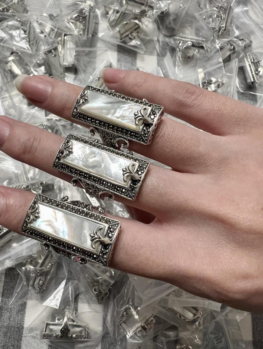 Jewelry Vibe Jewelry Rings Open Size Chrome Ring (Size 7-13) Size ONE SIZE - 6 Thumbnail