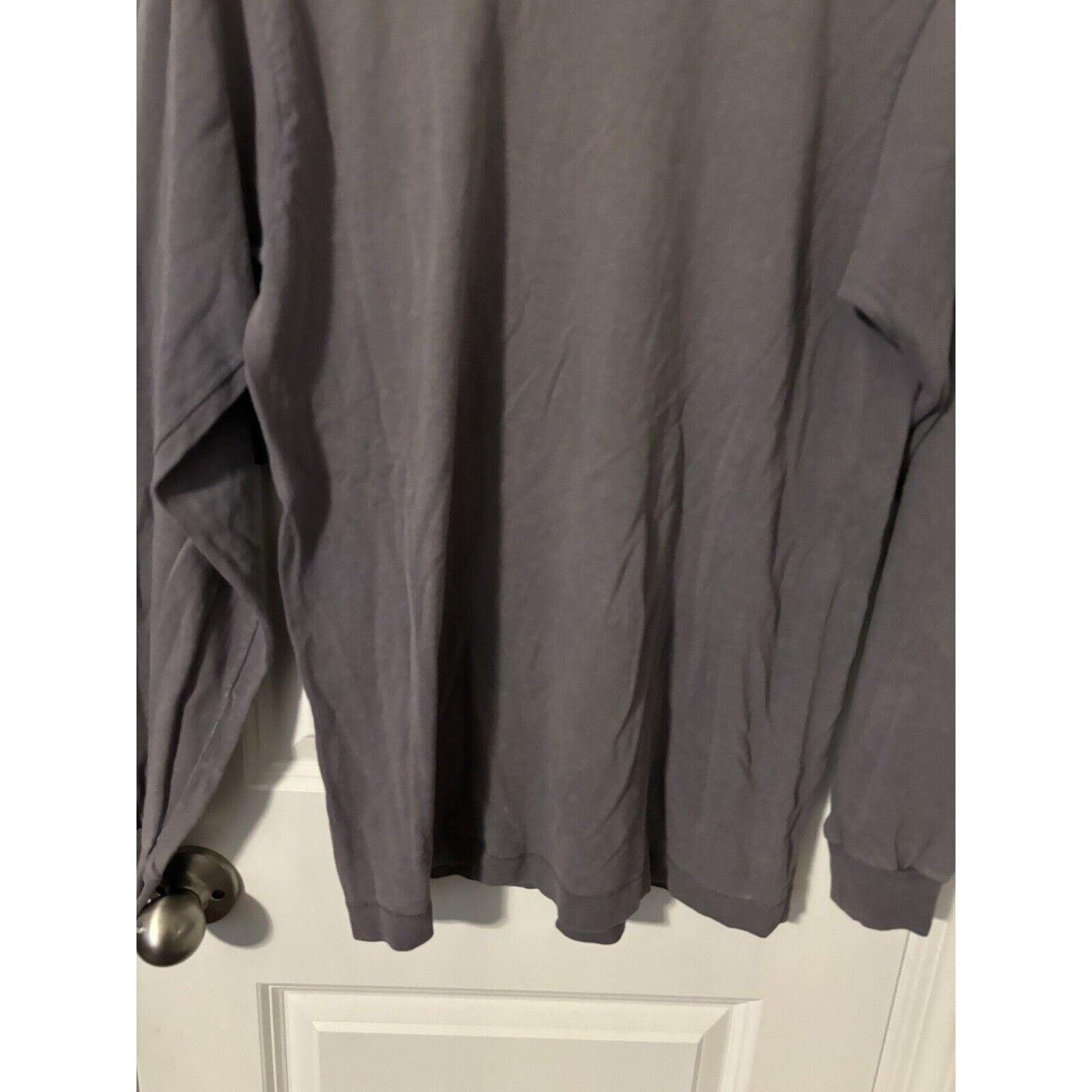 Fruit Of The Loom Vintage fruit of the loom grey long sleeve blank T-shirt L Size US L / EU 52-54 / 3 - 4 Thumbnail
