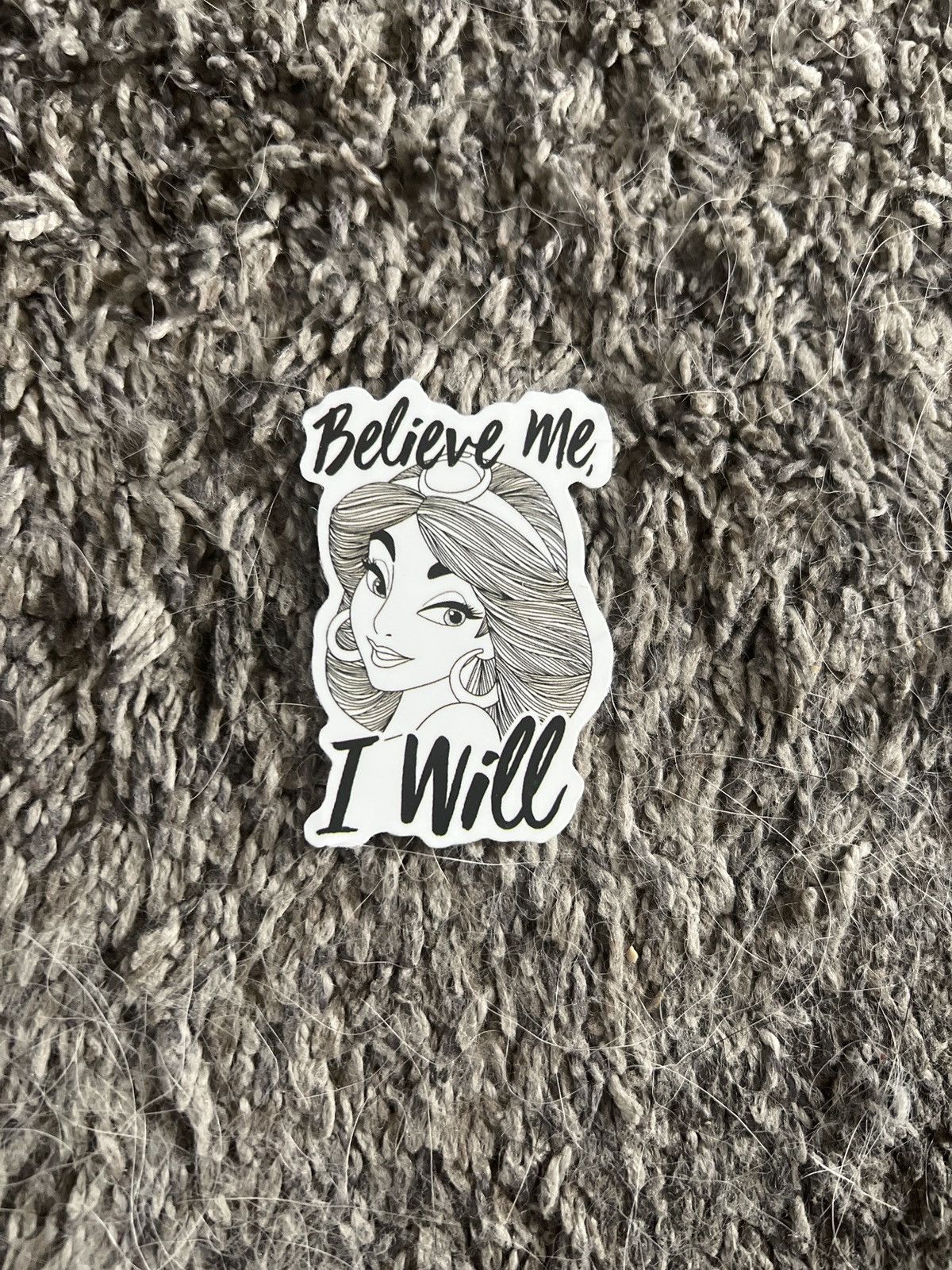 Disney Disney Aladdin Princess Jasmine Believe Me, I Will Sticker Size ONE SIZE - 1 Thumbnail