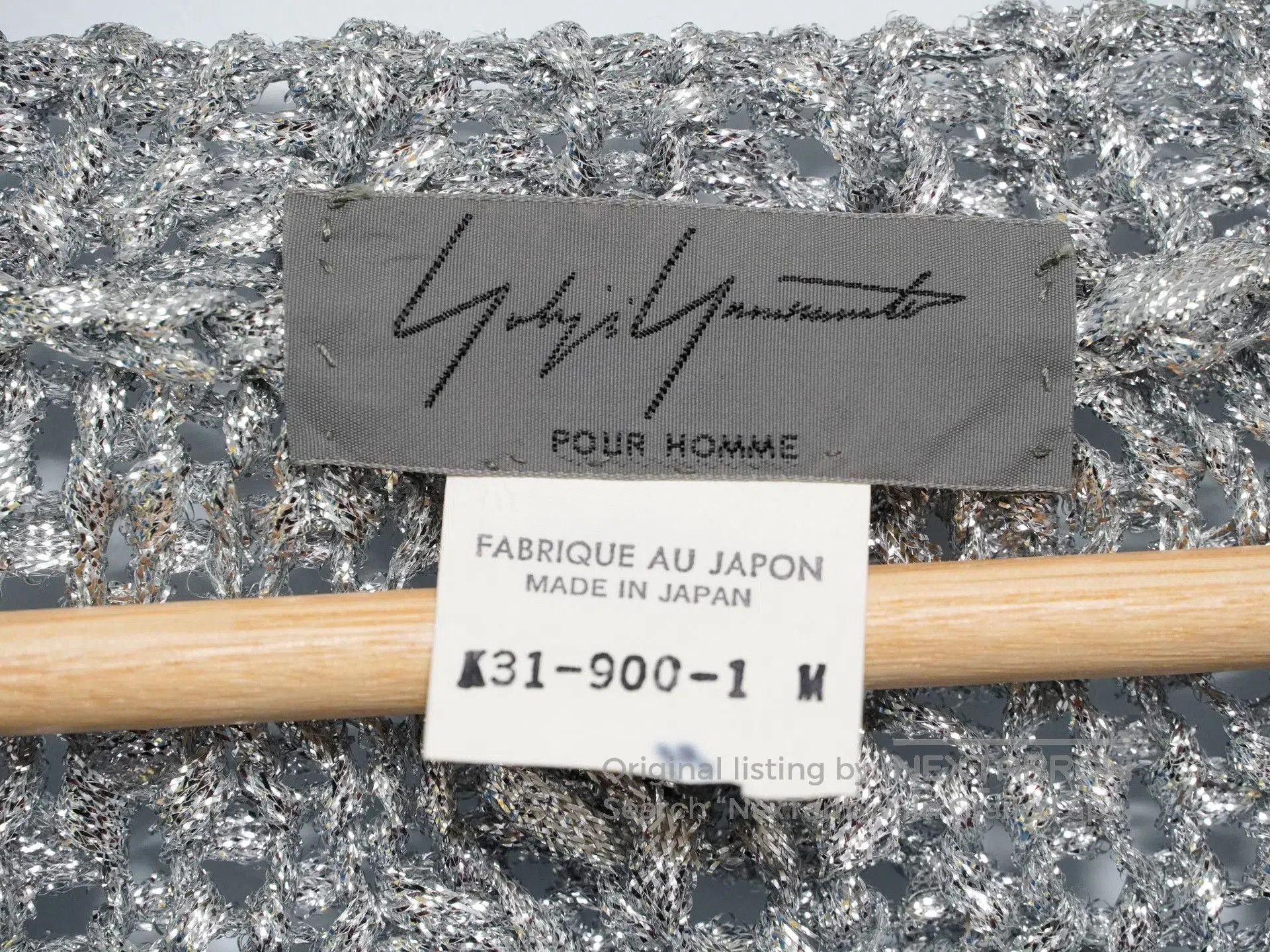 Yohji Yamamoto Yohji Yamamoto 80s Shimmer Diamond Knit Sweater. Size US M / EU 48-50 / 2 - 7 Thumbnail