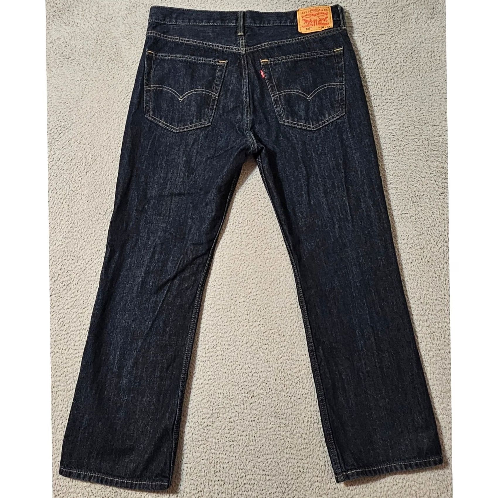 Levi's Levi's Jeans Bootcut 36x30 Denim Dark Wash Blue Mens Regular Jeans Inseam 30 Color Blue Size US 36 / EU 52 - 2 Thumbnail