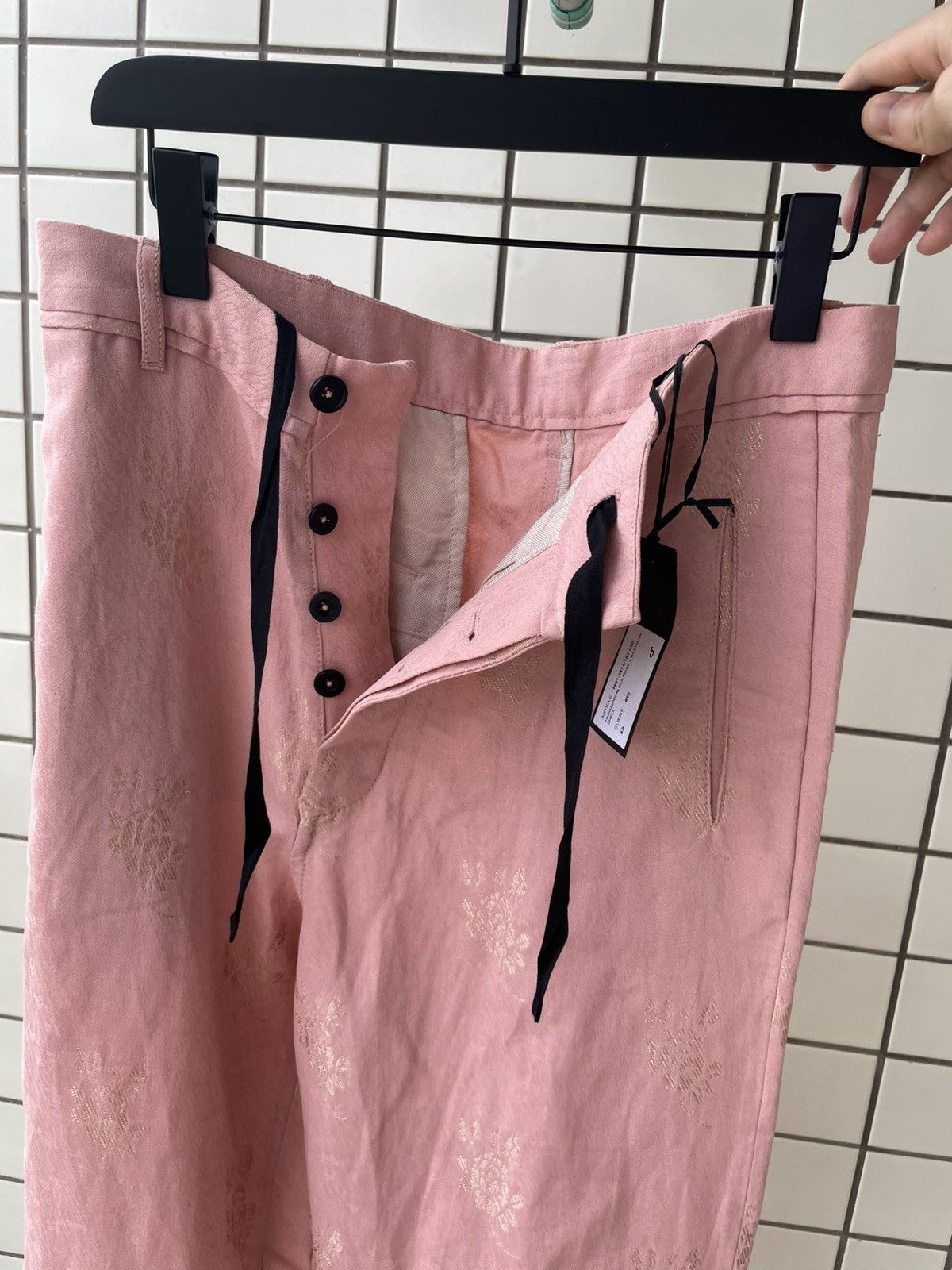 Pantalon Rose Ann Demeulemeester 19SS - Taille XS Homme - Neuf Avec étiquettes