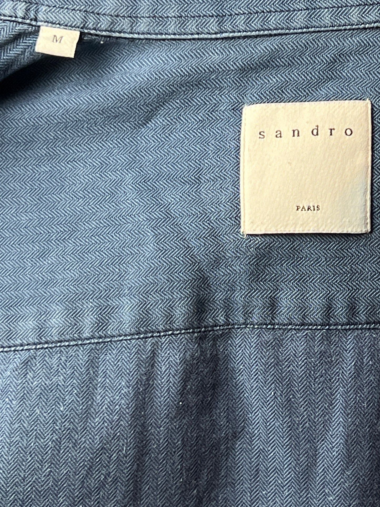 Sandro × Vintage Sandro Vintage Men's Dress Shirt - M Size US M / EU 48-50 / 2 - 5 Thumbnail