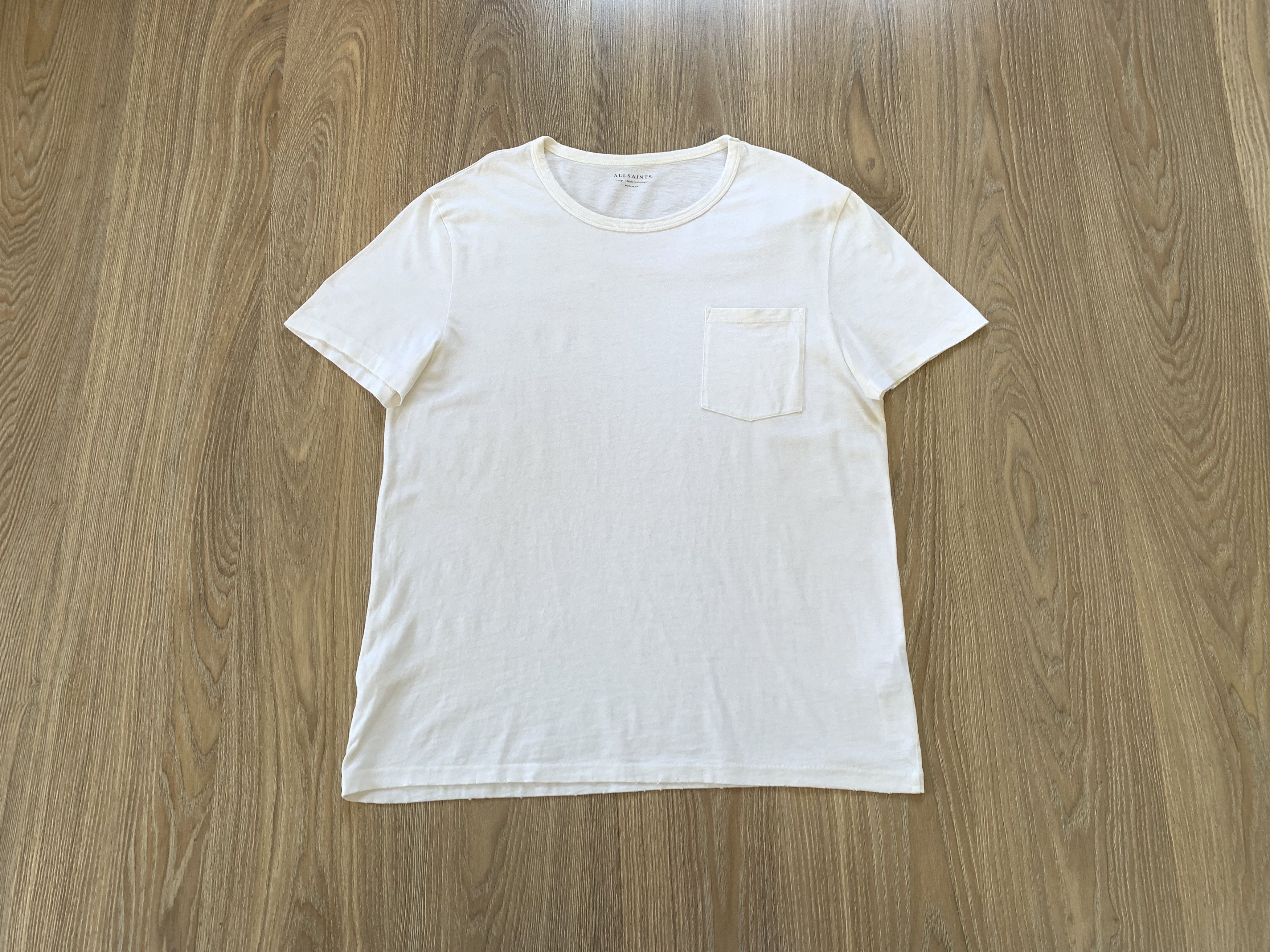 Allsaints Allsaints Regular Fit Pocket Basic Cotton T Shirt Size US L / EU 52-54 / 3 - 1 Thumbnail