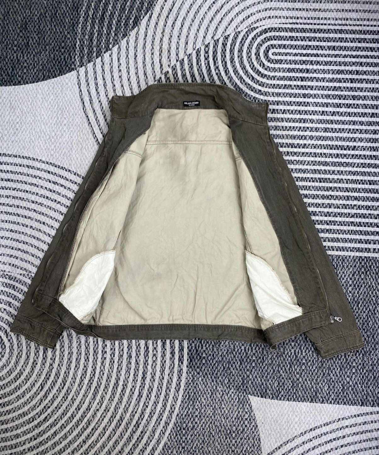 Japanese Brand Nylaus Design Double Pocket Denim Style Zipper Jacket Size US M / EU 48-50 / 2 - 6 Thumbnail