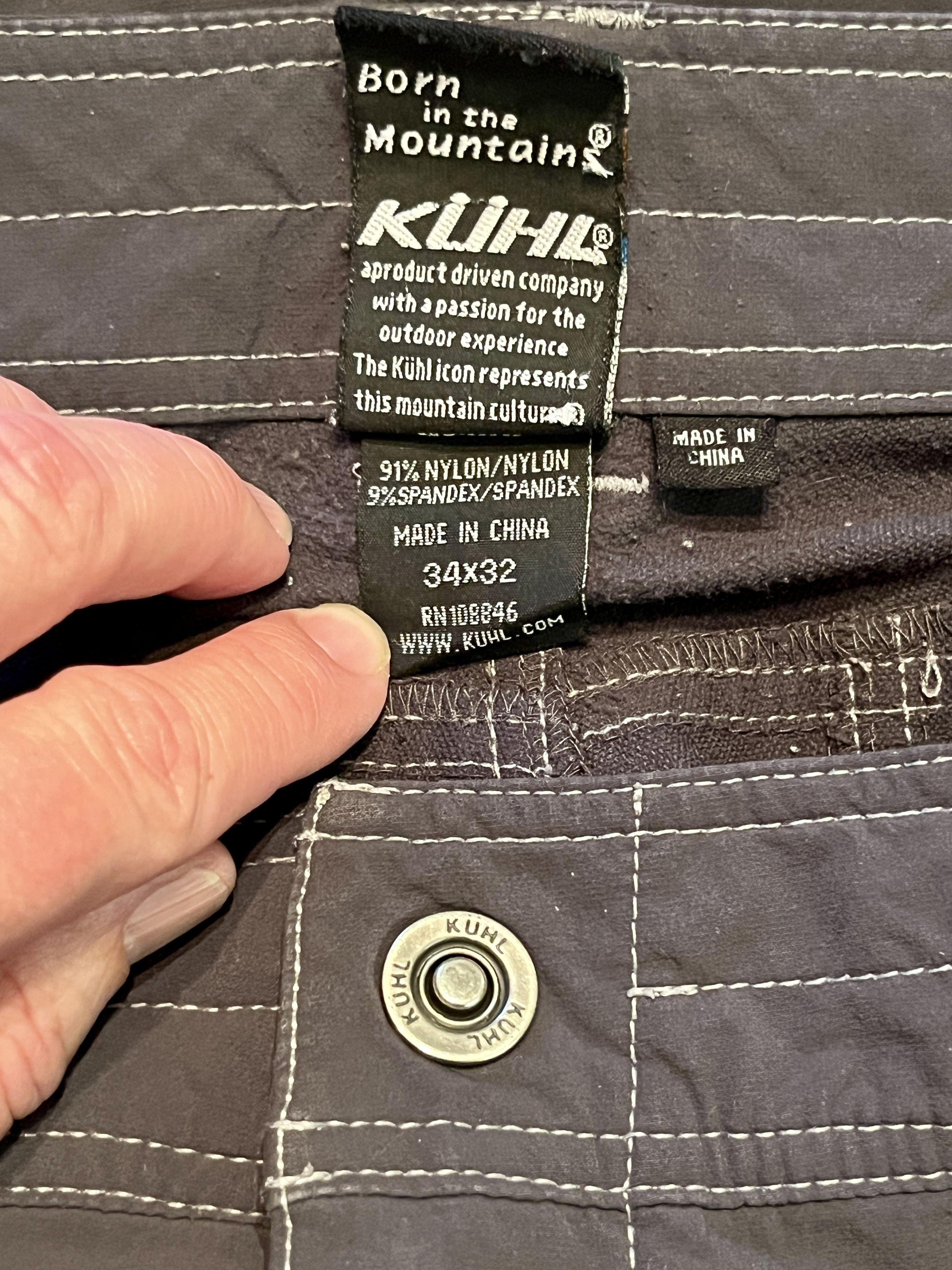 Kuhl KÜHL Renegade Rock Pants 34x32 Blue Hiking Tech Trousers Size US 34 / EU 50 - 7 Thumbnail