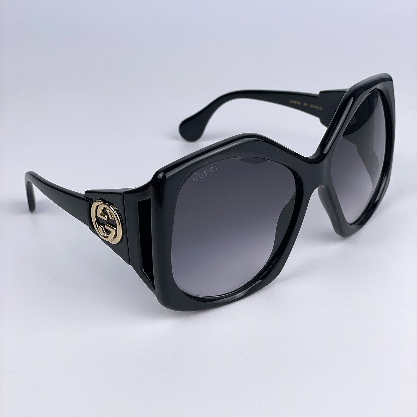 Gucci NEW Gucci GG0875S 001 Women Rectangle Oversized Sunglasses Size ONE SIZE - 9 Thumbnail