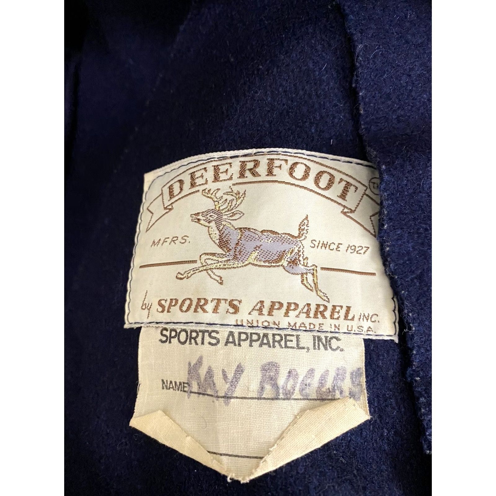 Vintage VTG Deerfoot Wool Varsity Jacket P Letterman Blue Size S Mens Shirt Size US S / EU 44-46 / 1 - 3 Thumbnail