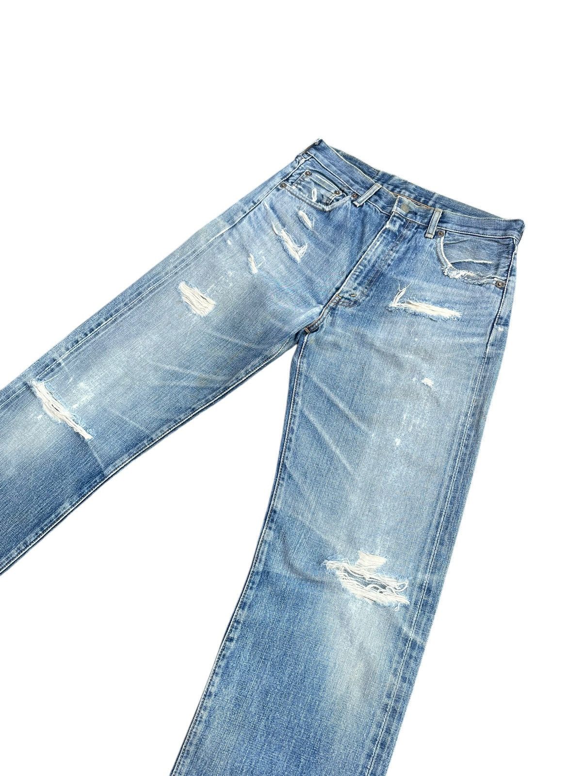 Levi's Vintage Levi’s 502XX Selvedge Distressed Size US 31 - 2 Thumbnail