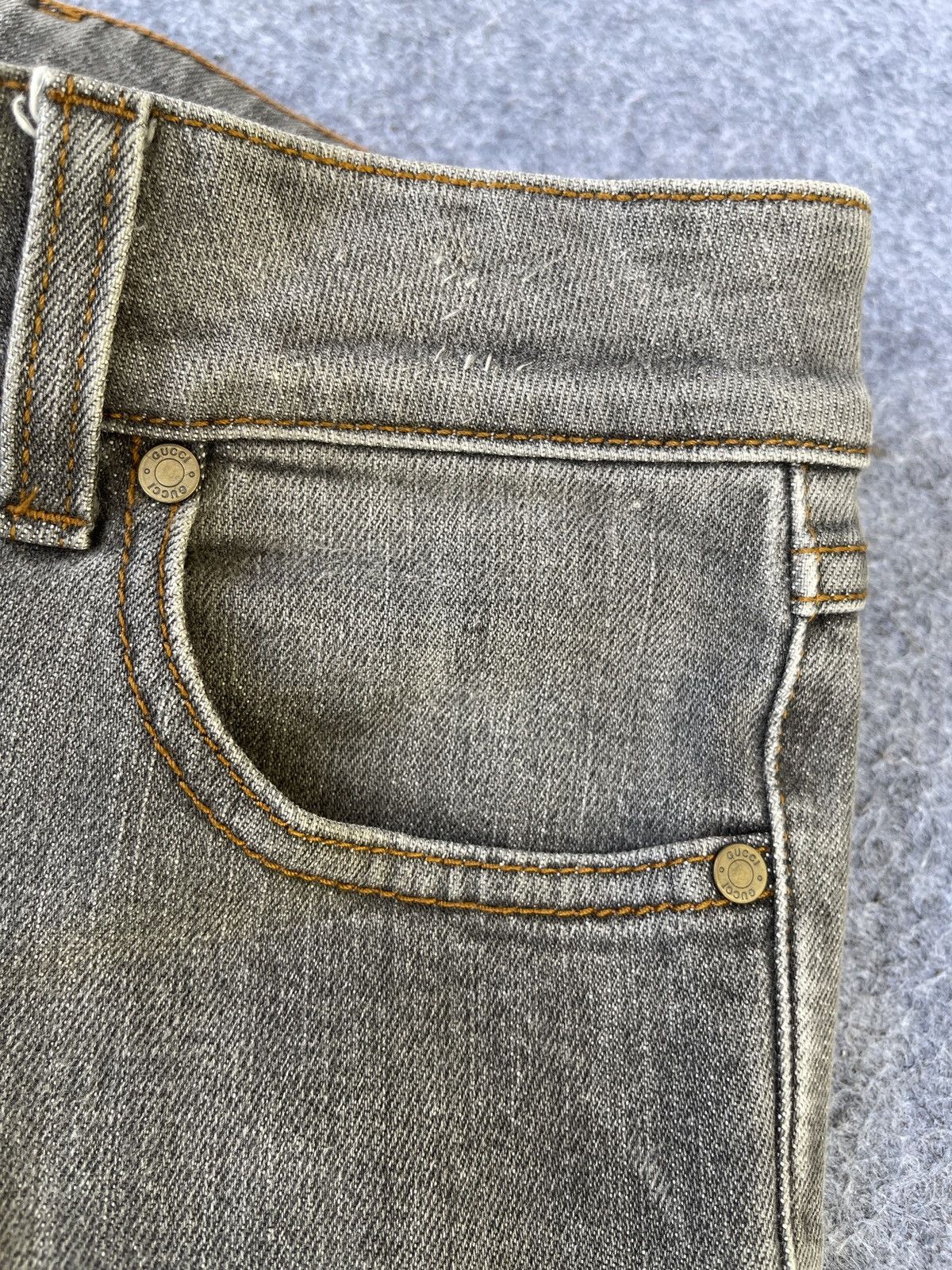 Gucci Vintage🔥Gucci🔥Flared Elastane Denim Y2k Size 29" - 9 Thumbnail