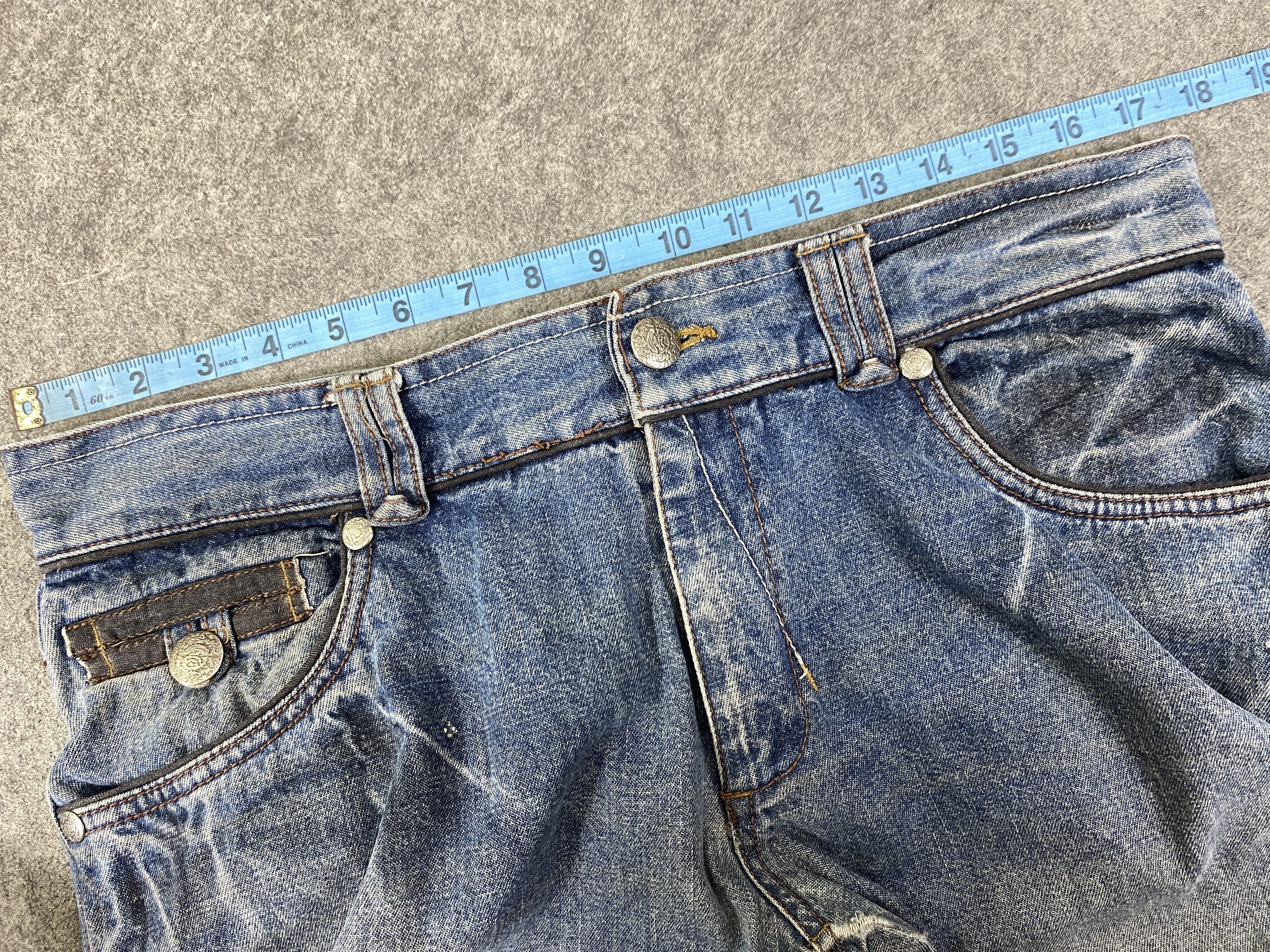 If Six Was Nine Faded Blue Vintage Flare Jeans 35x32 - JN3289 Size US 35 - 5 Thumbnail
