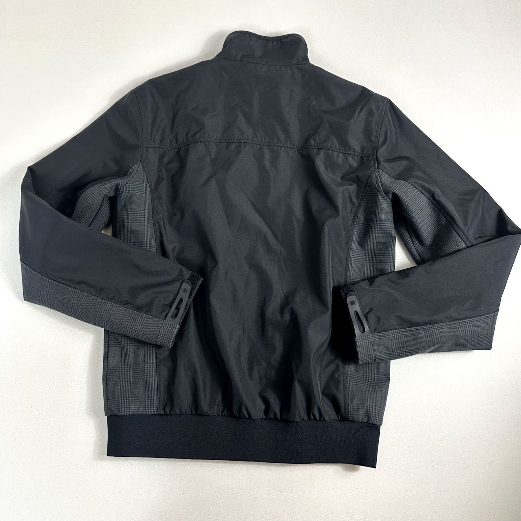 Zara Zara Bomber Jacket Mens XL Full Zip Plaid Sleeve Black Size US XL / EU 56 / 4 - 2 Thumbnail